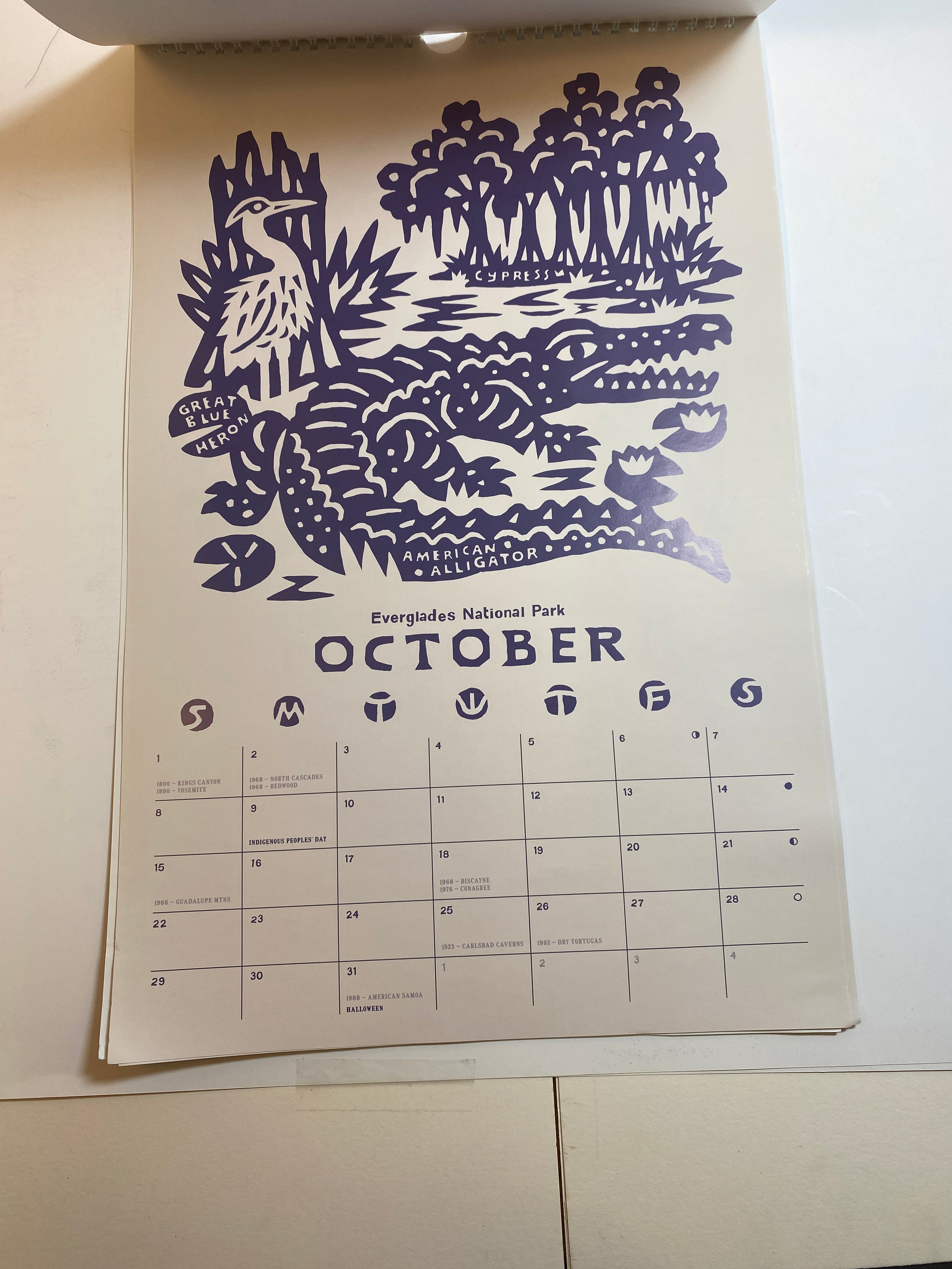 Lot of 2 National Parks Calendars 2023 and 2024 Zaine Vaun