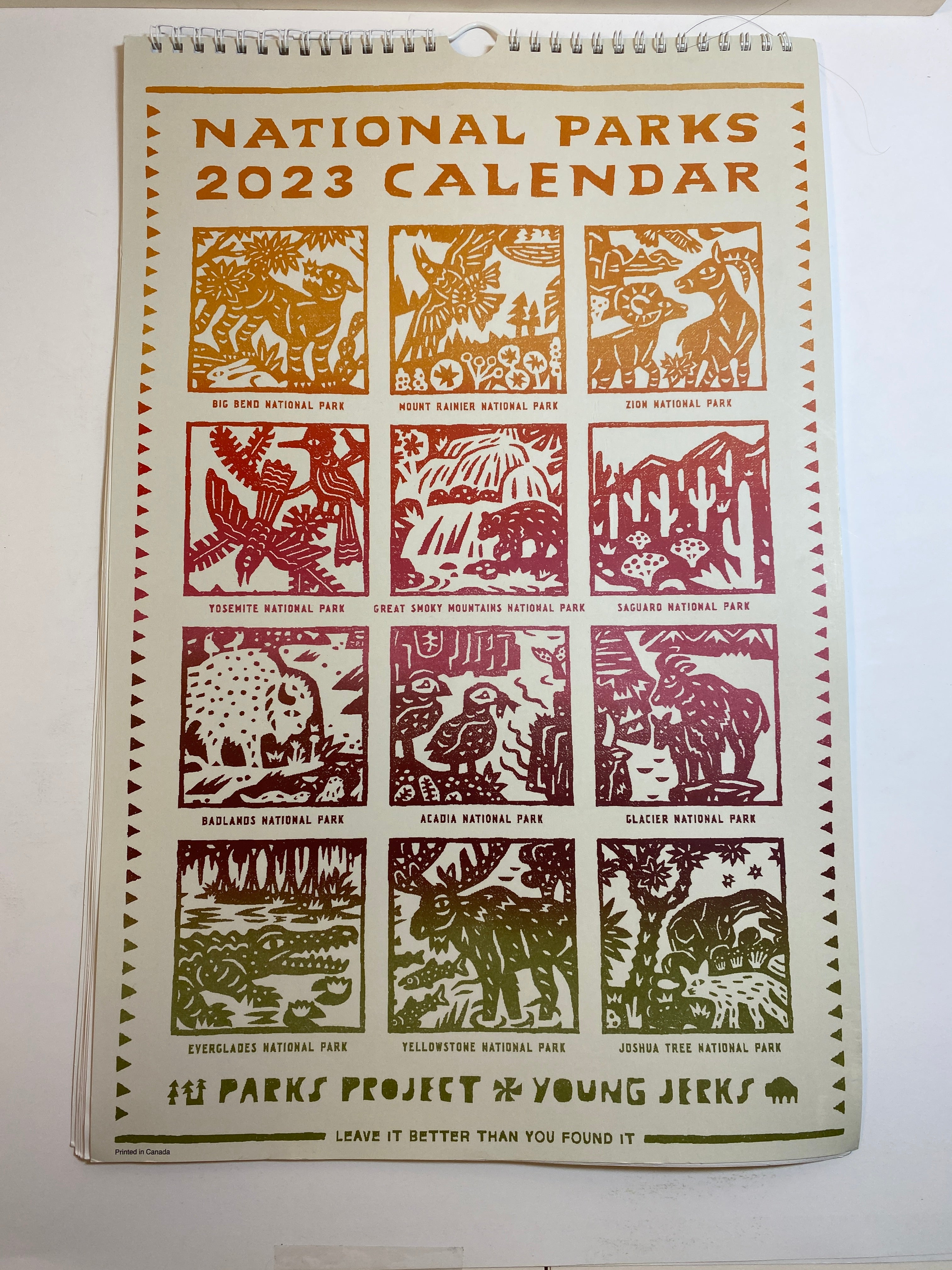 Lot of 2 National Parks Calendars 2023 and 2024 Zaine Vaun