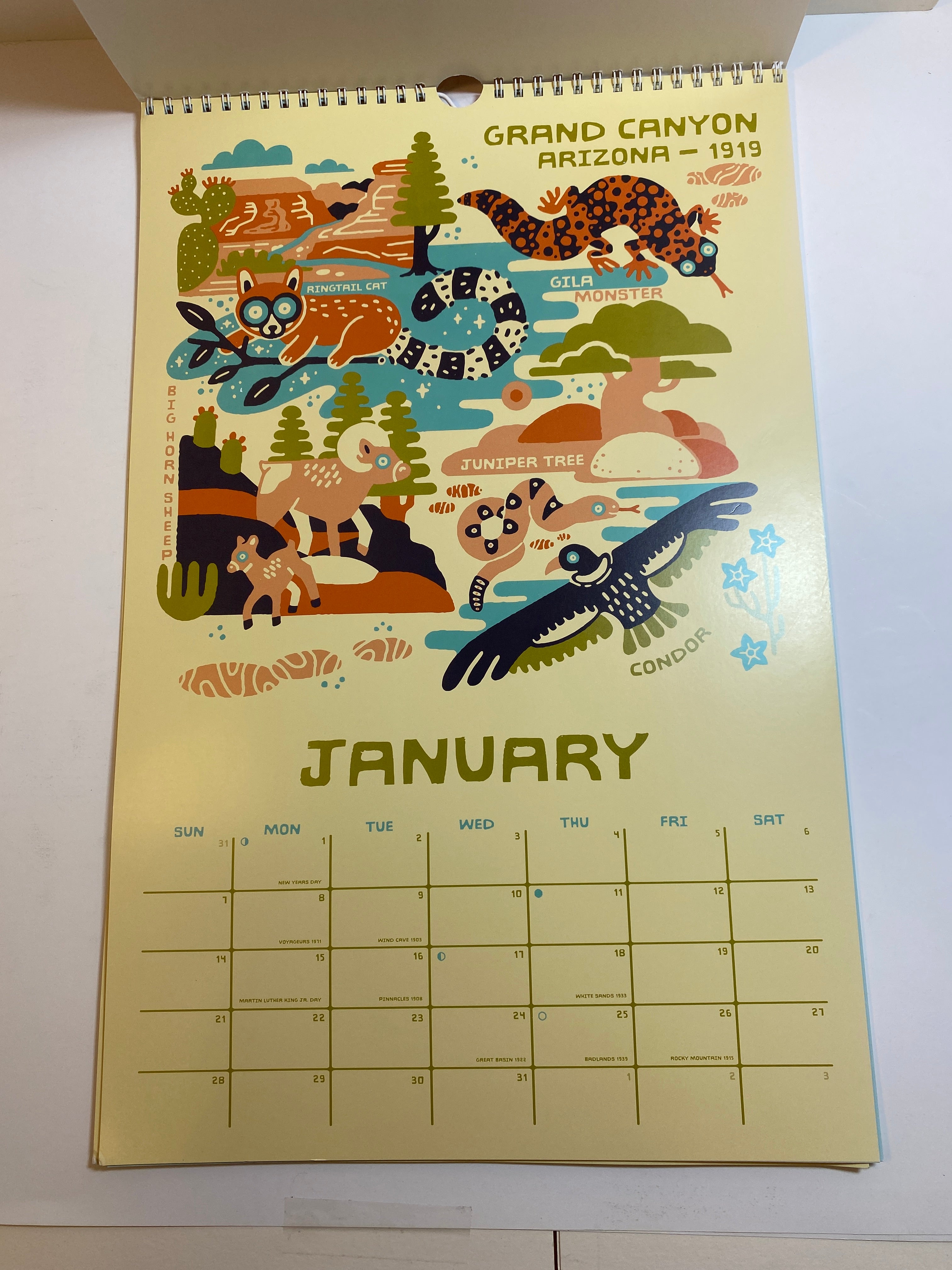 Lot of 2 National Parks Calendars 2023 and 2024 Zaine Vaun