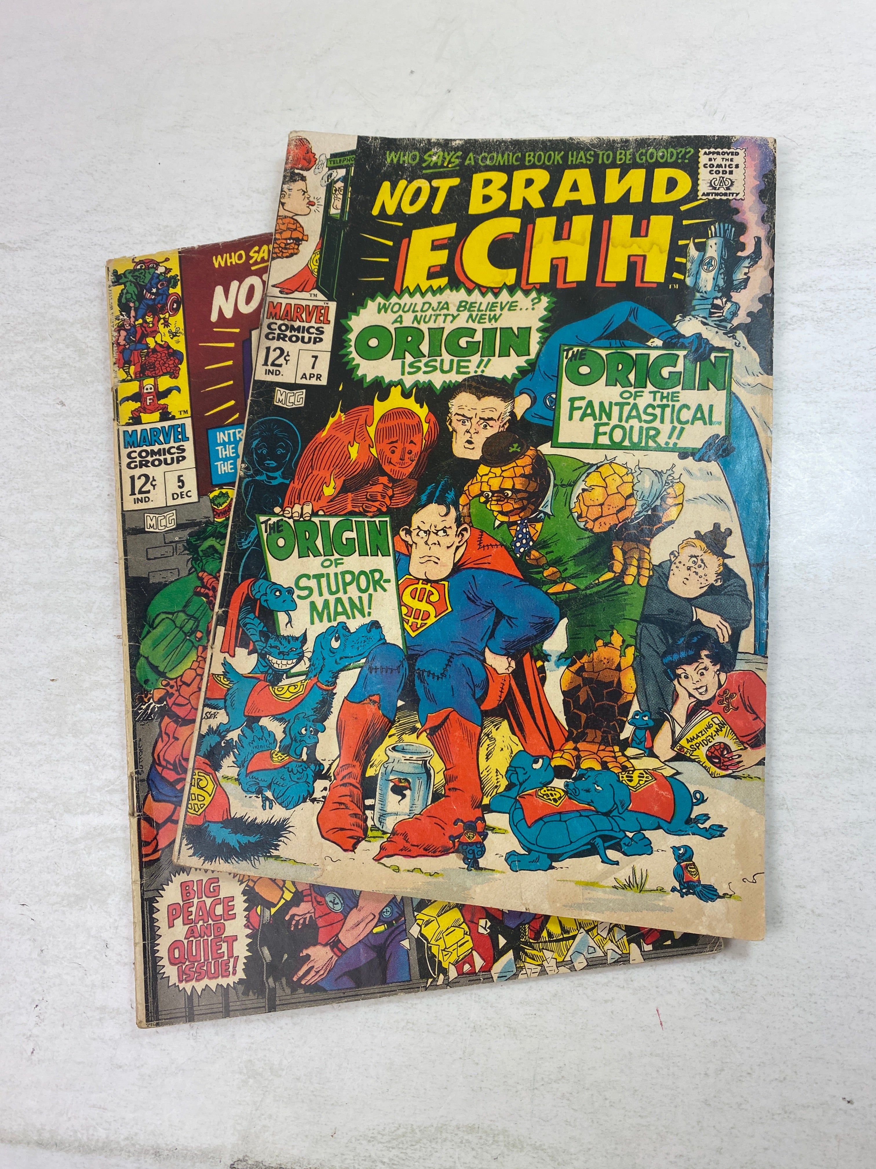 Lot of 2 Not Brand Echh Marvel Comics 1967