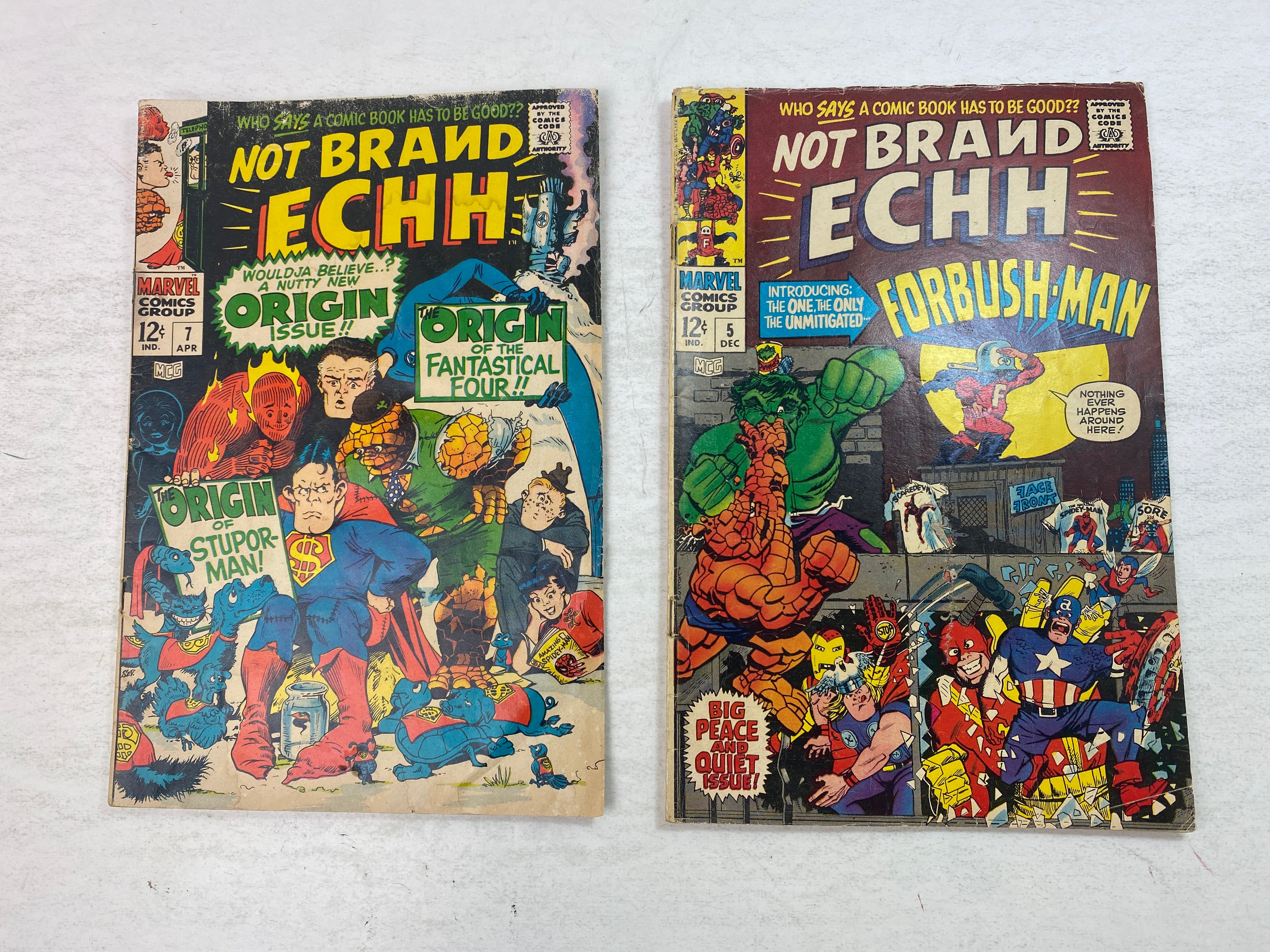 Lot of 2 Not Brand Echh Marvel Comics 1967