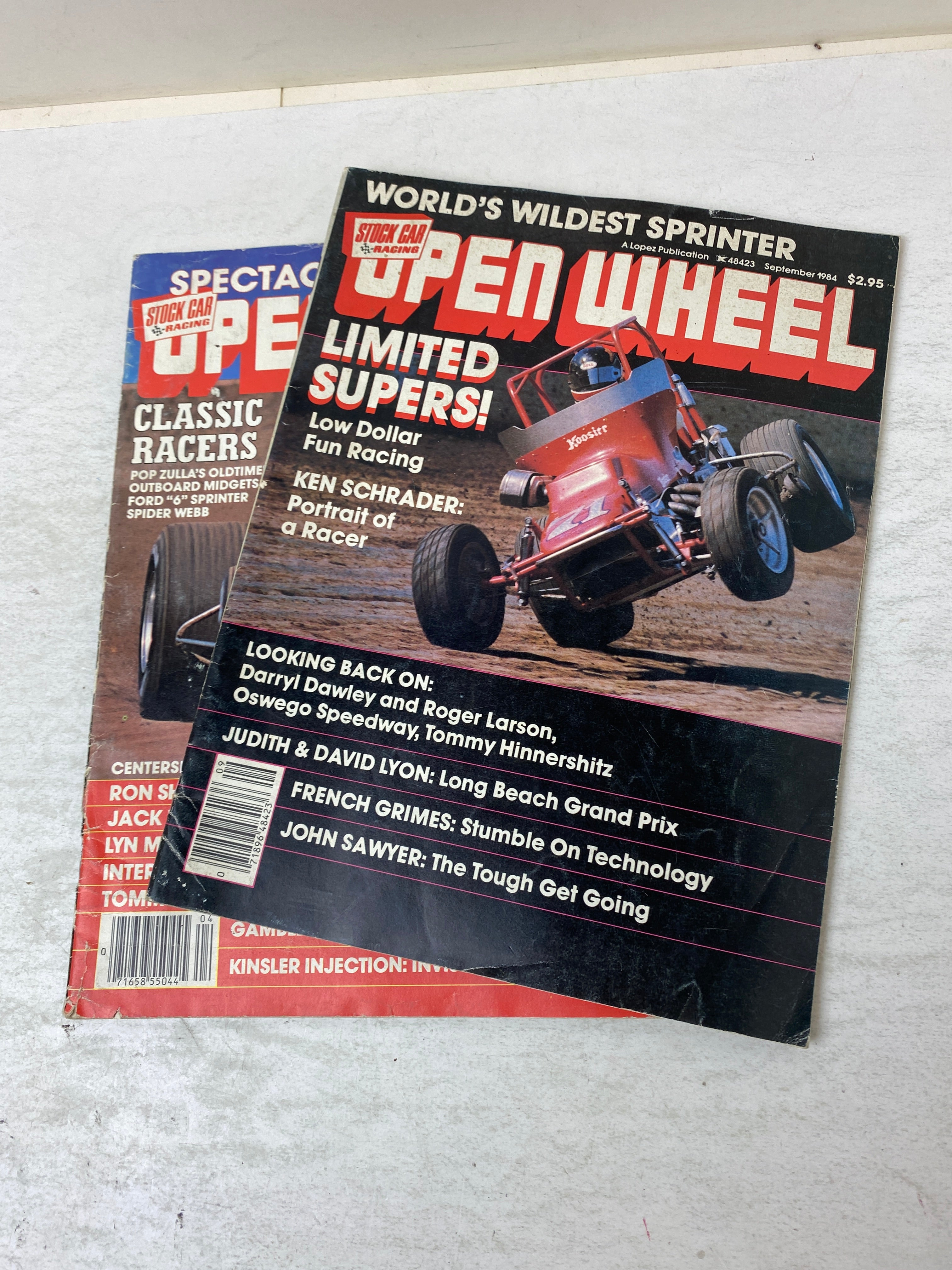 Lot of 2 Open Wheel Magazines 1983-1984