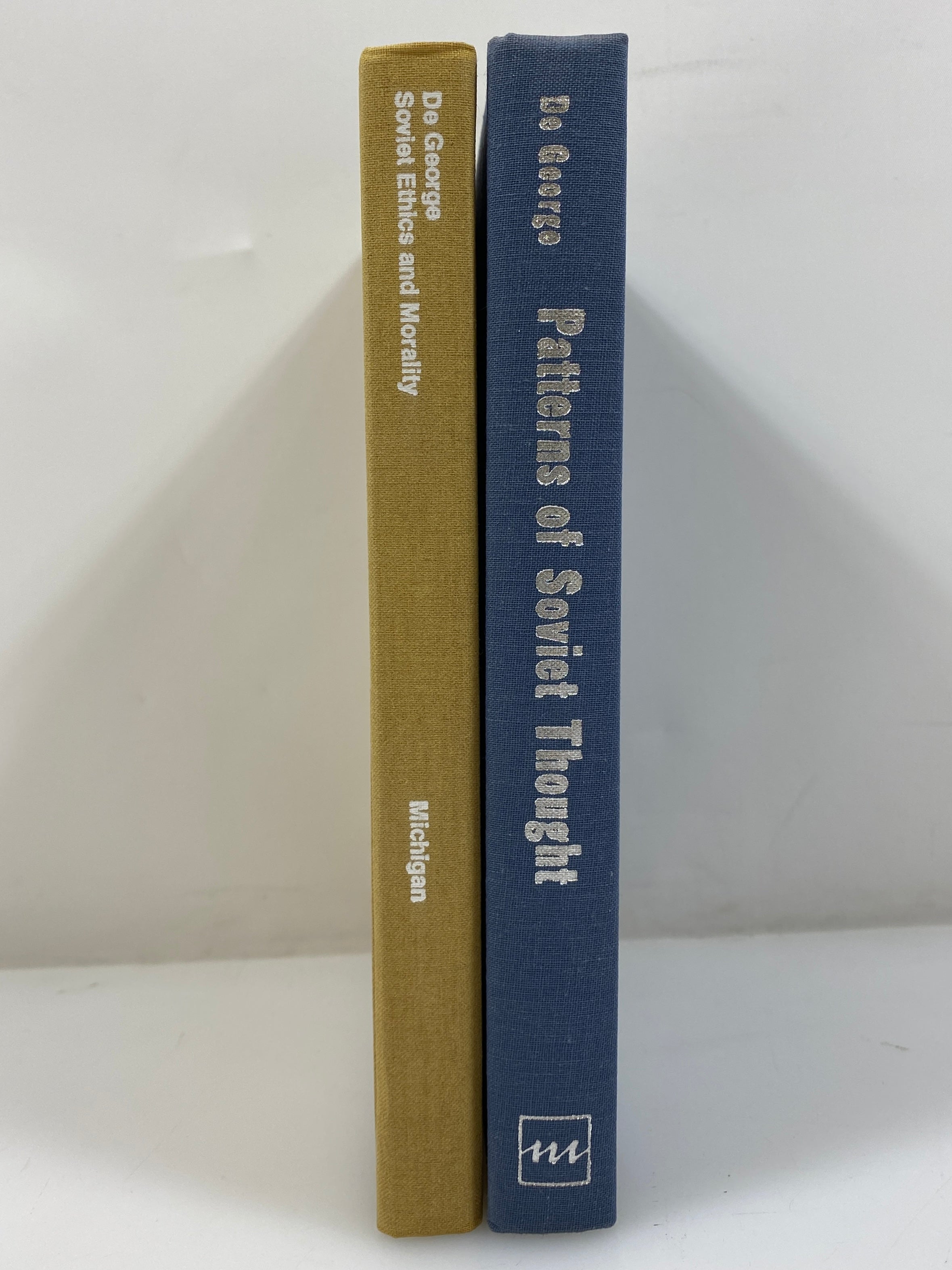 Lot of 2 Patterns of Soviet Thought/Soviet Ethics by De George 1966-69 HC DJ