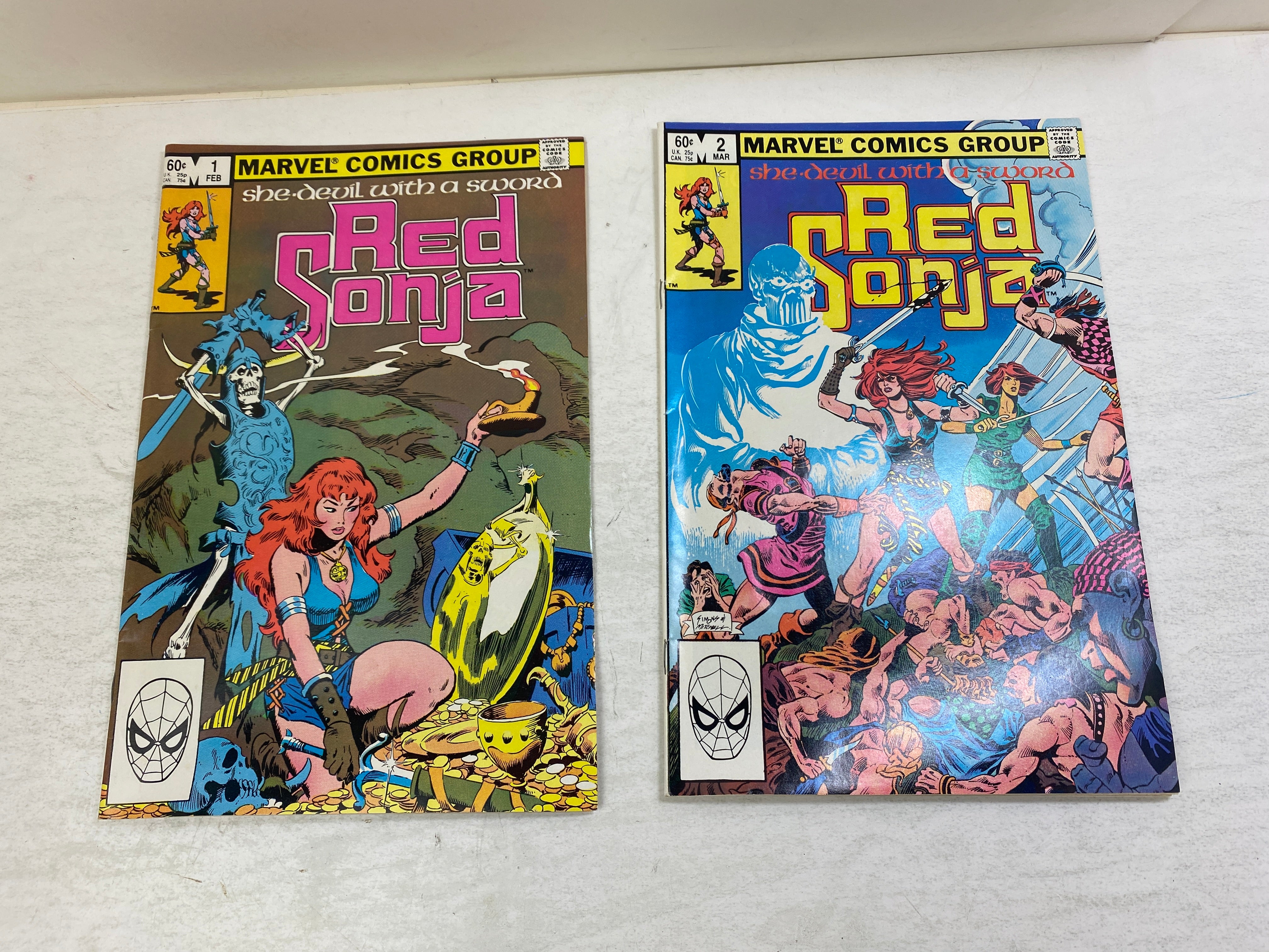 Lot of 2 Red Sonja Marvel Comics 1983