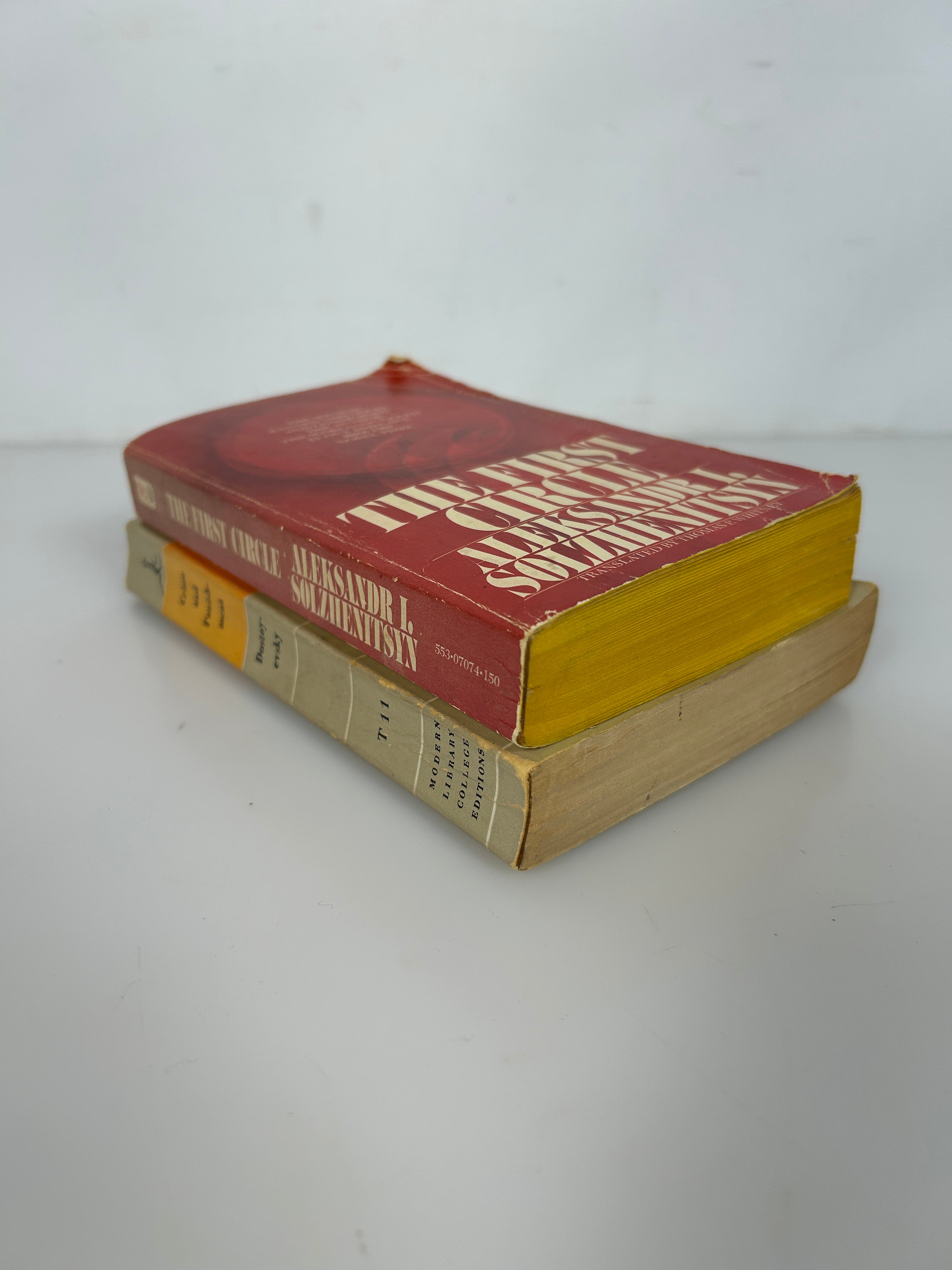 Lot of 2 Russian Classic Novels: Crime & Punishment, The 1st Circle 1960s PB