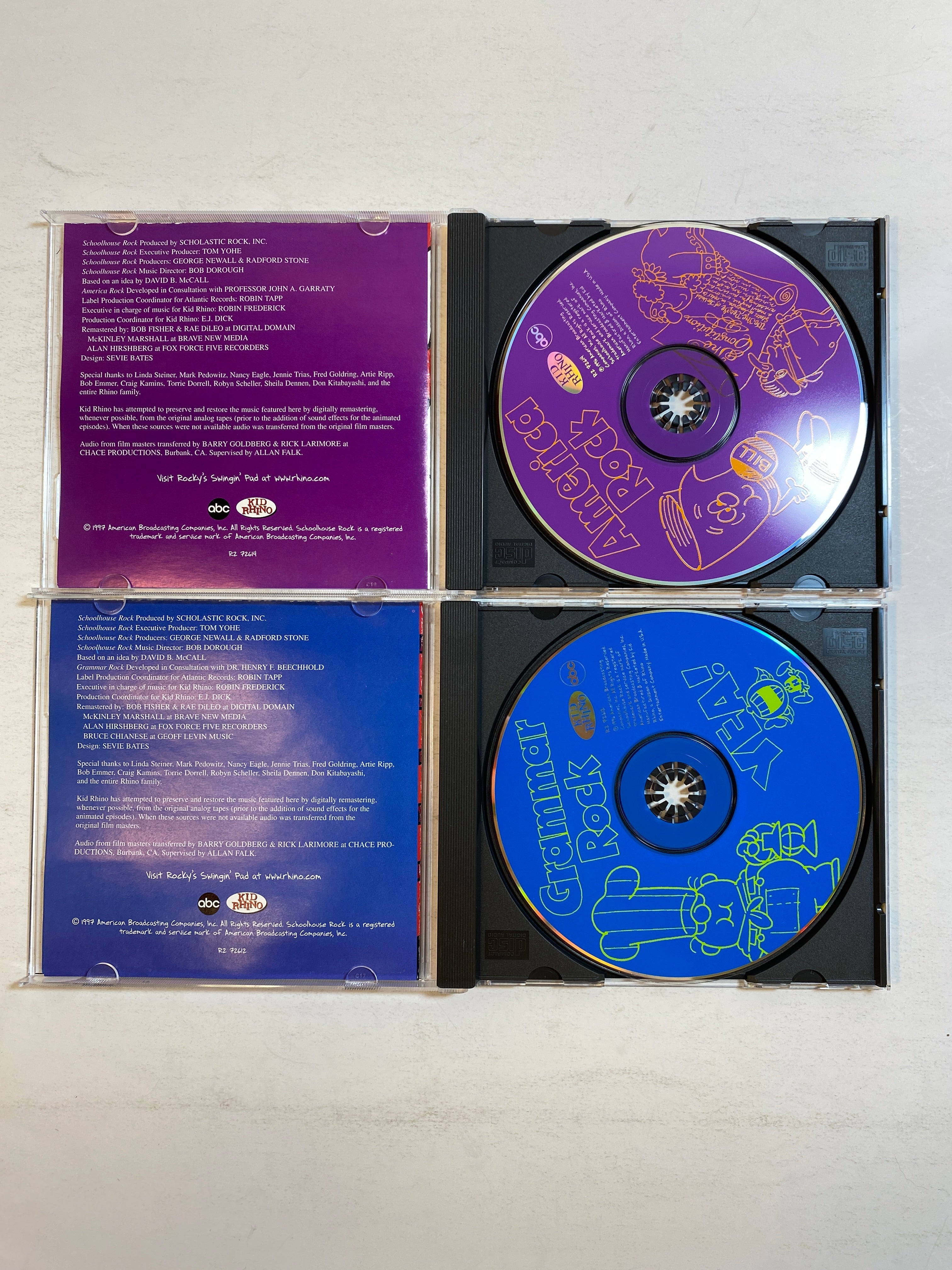 Lot of 2 Schoolhouse Rock America and Grammar Rock 1997