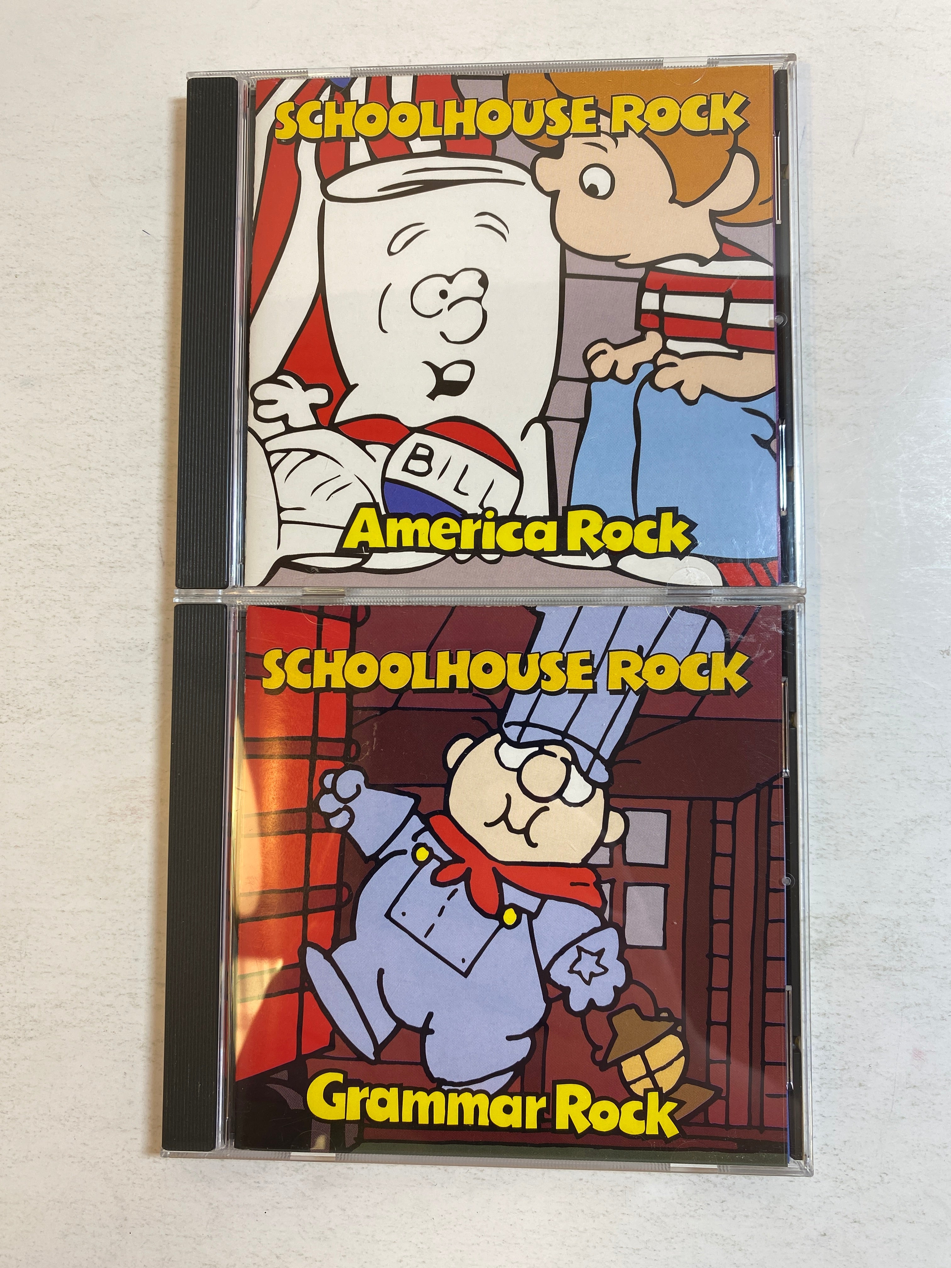 Lot of 2 Schoolhouse Rock America and Grammar Rock 1997