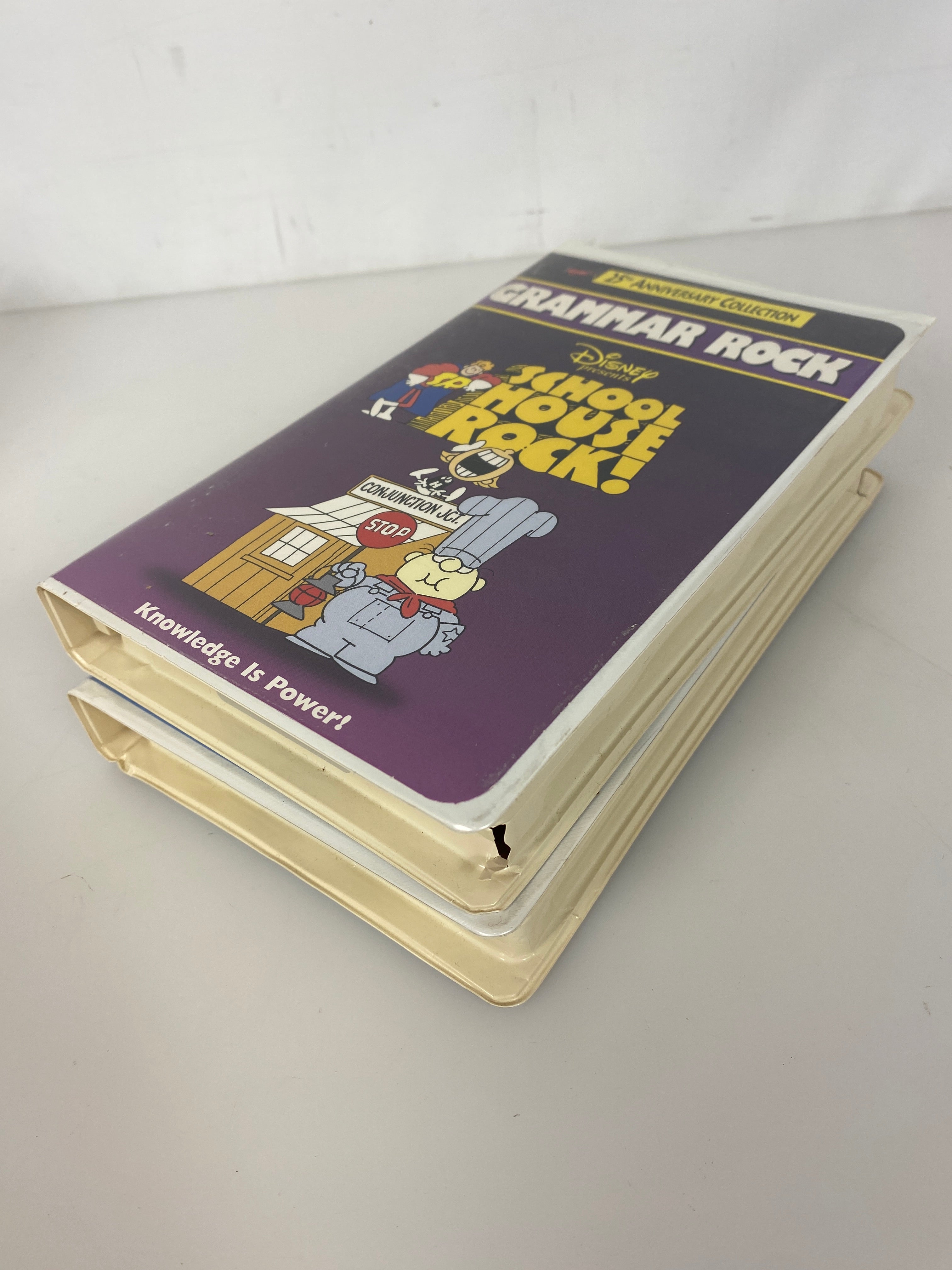 Lot of 2 Schoolhouse Rocks VHS Grammar/Multiplication clamshells
