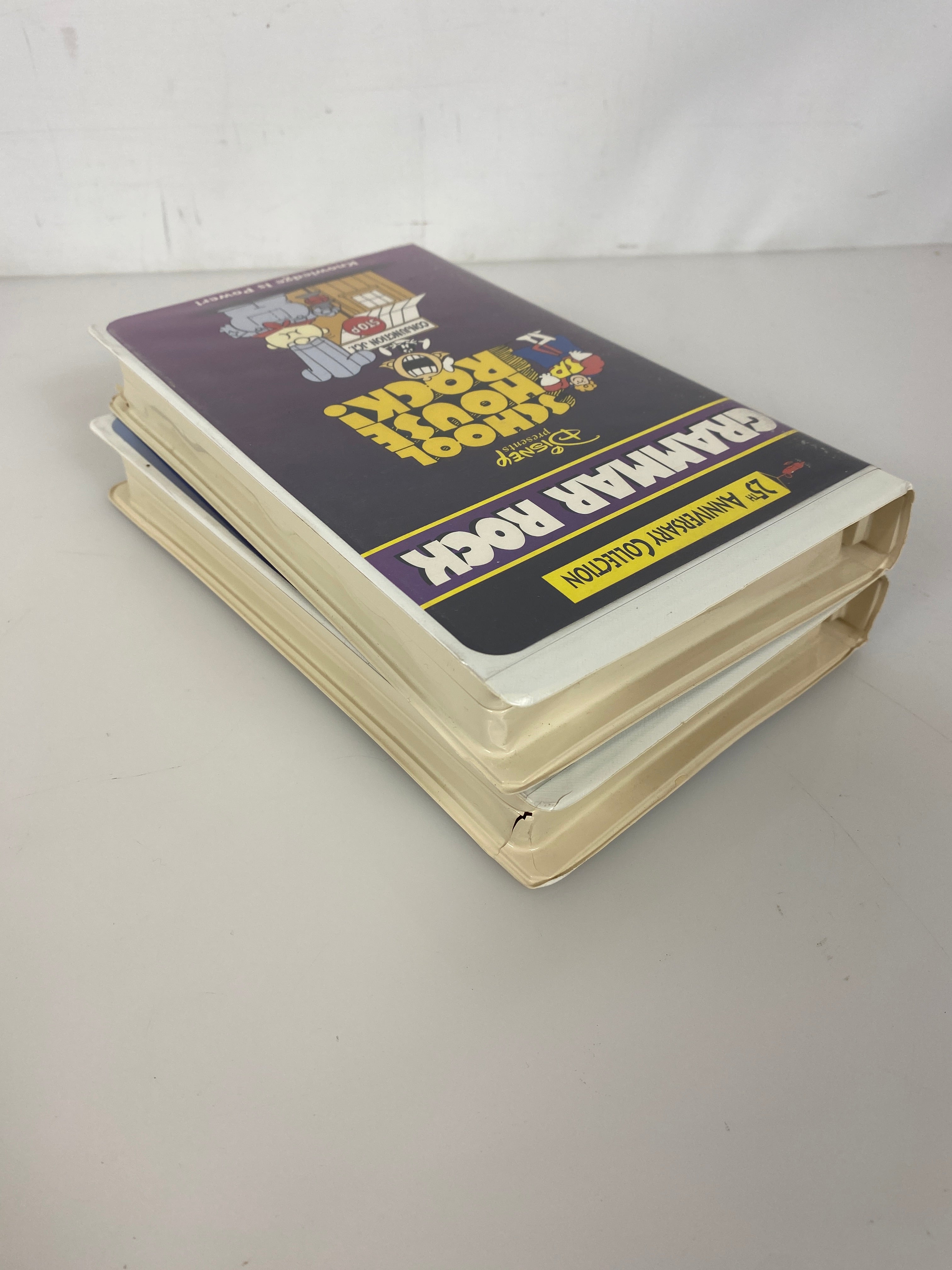 Lot of 2 Schoolhouse Rocks VHS Grammar/Multiplication clamshells