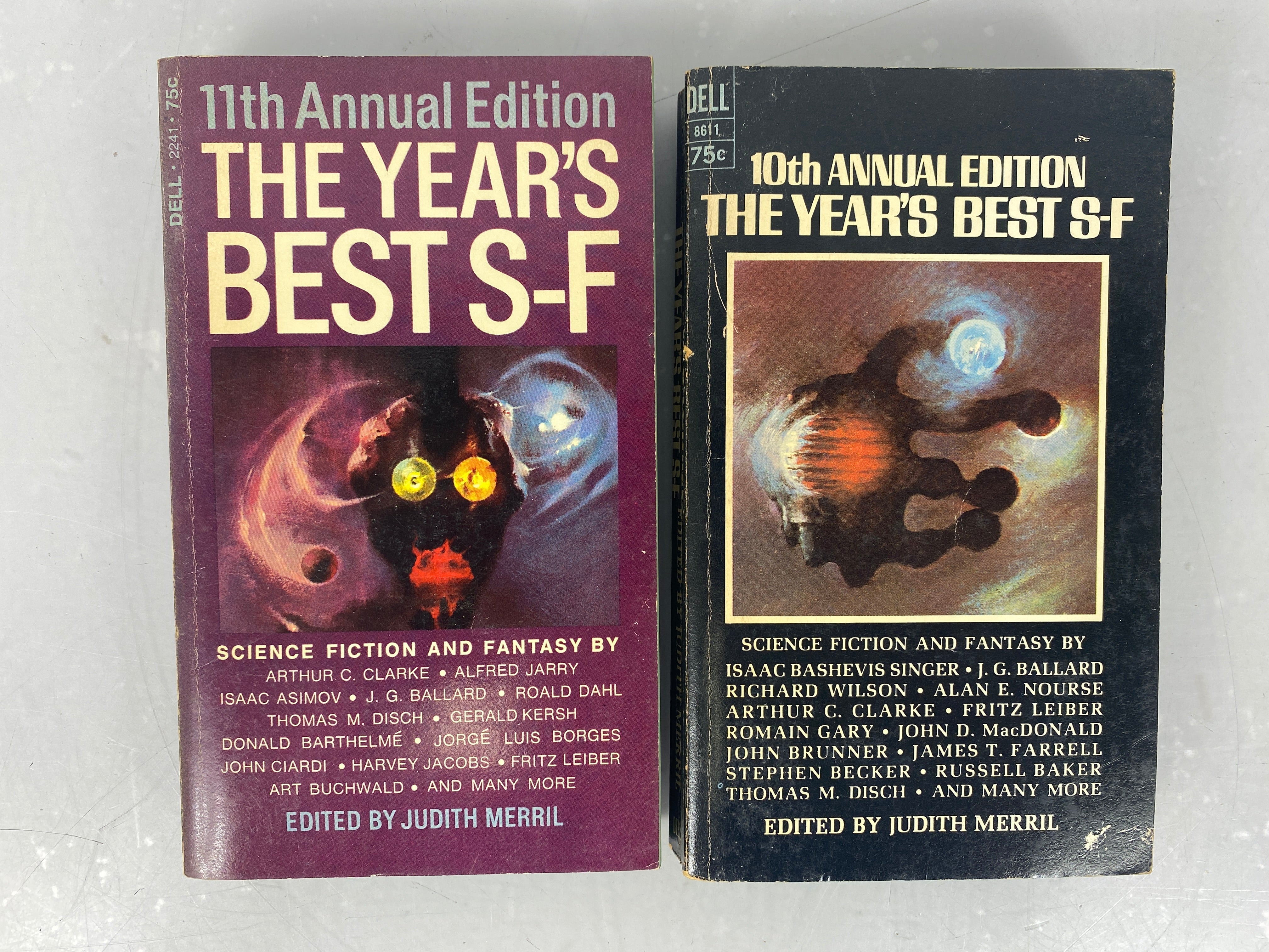 Lot of 2 Science Fiction Annual Year's Best S-F Judith Merrill 1966, 1967