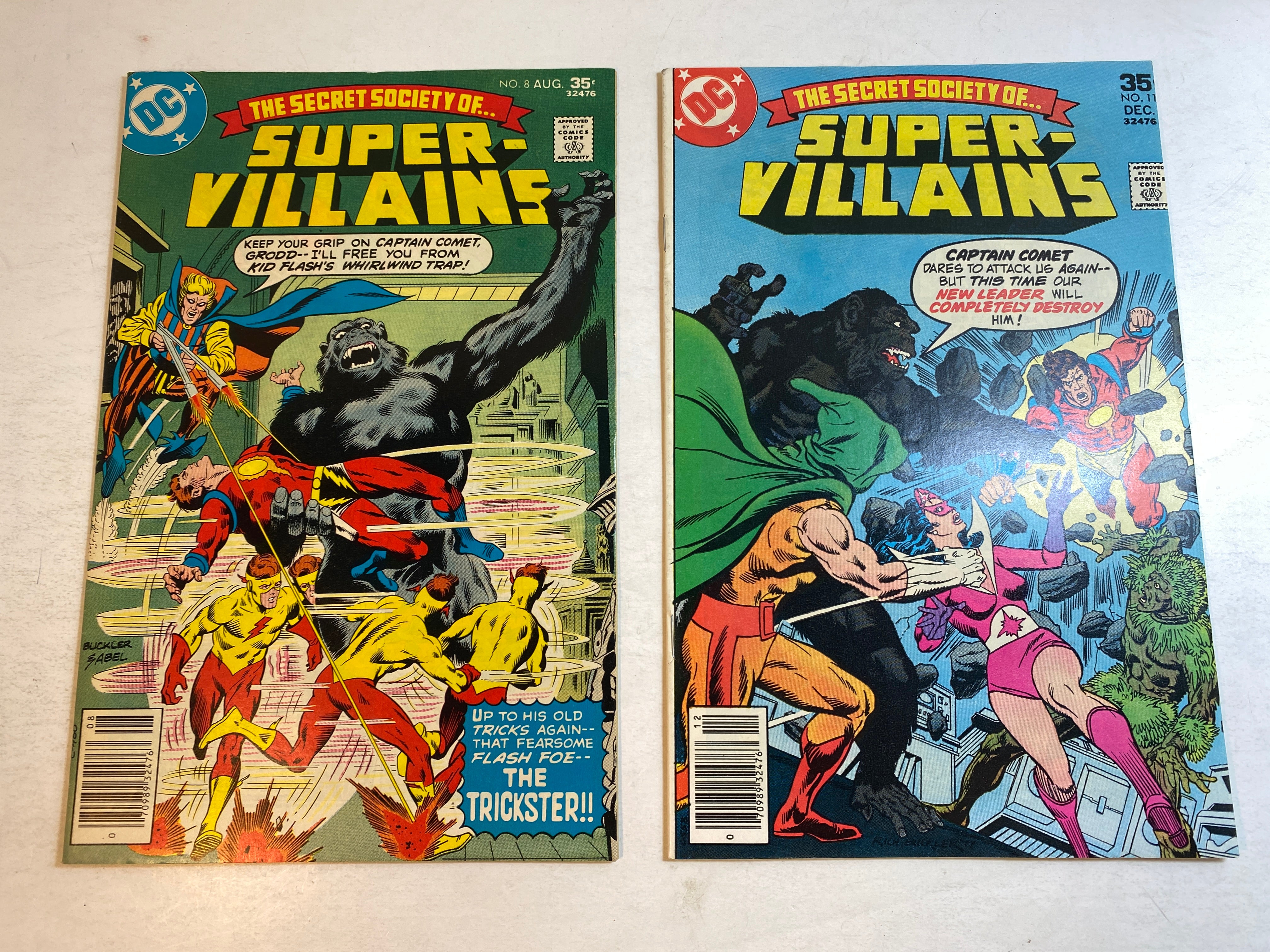 Lot of 2 Secret Society Super Villains DC Comics 1977