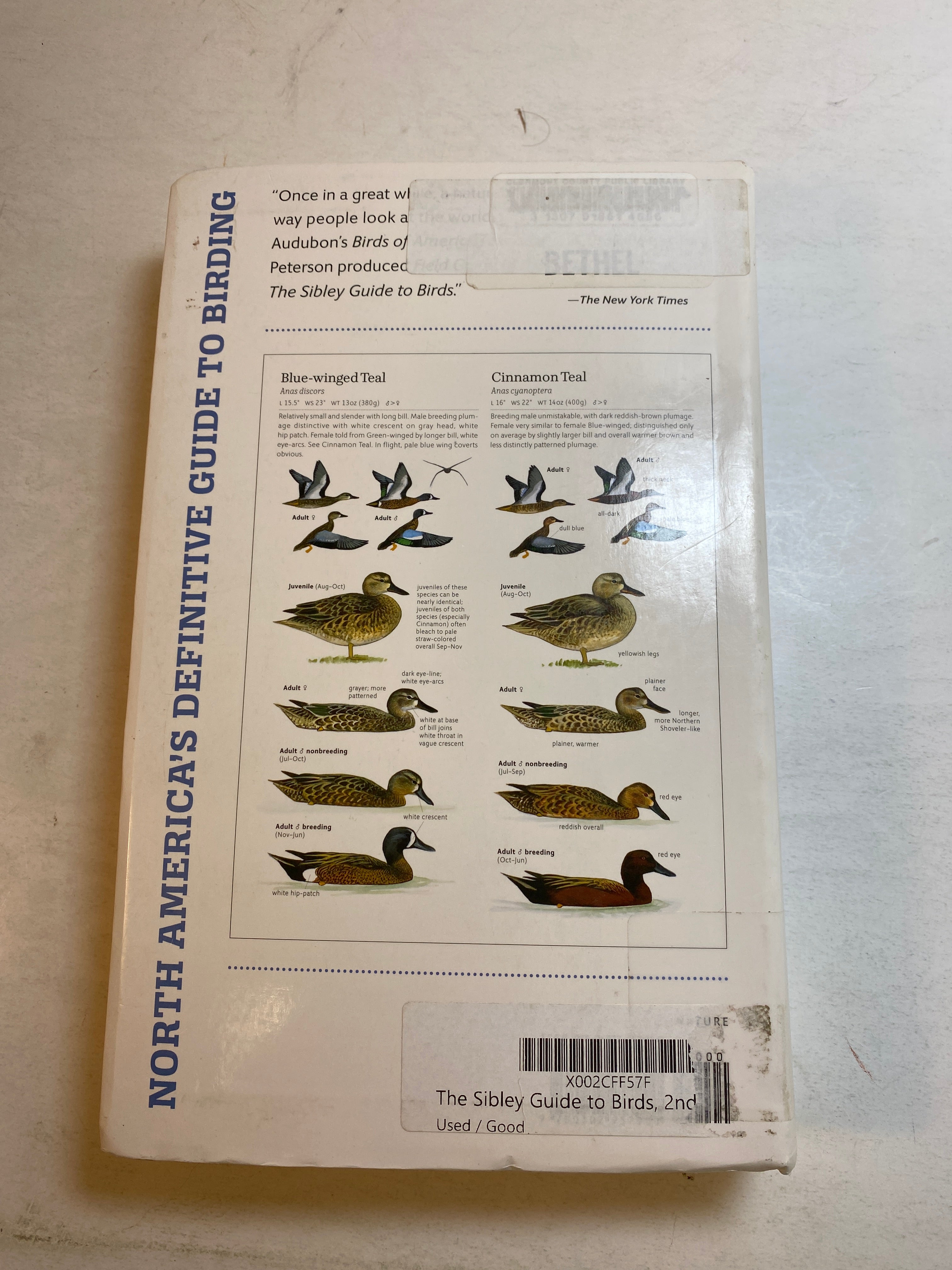 Lot of 2 Sibley Birds Books 2002-2014