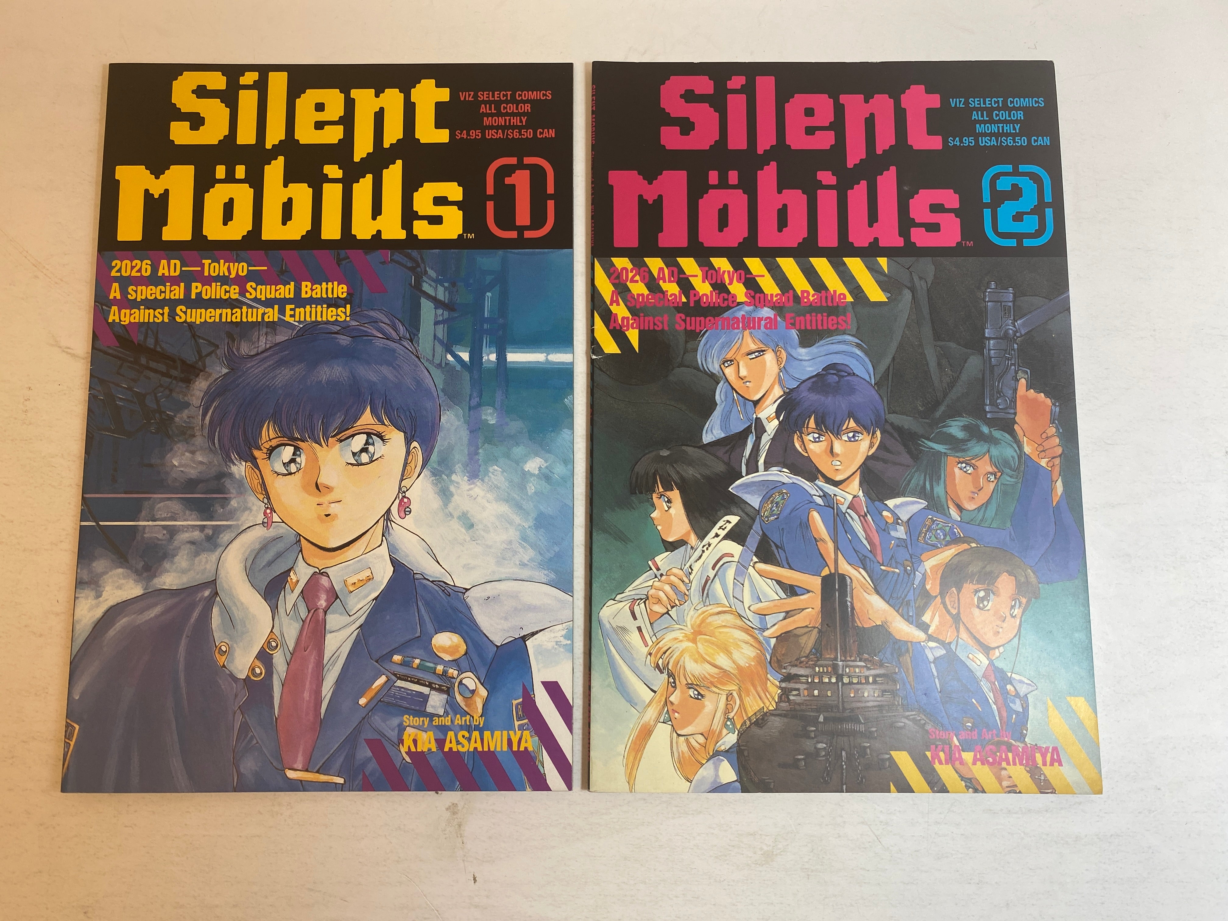 Lot of 2 Silent Mobius Viz Select Comic 1991