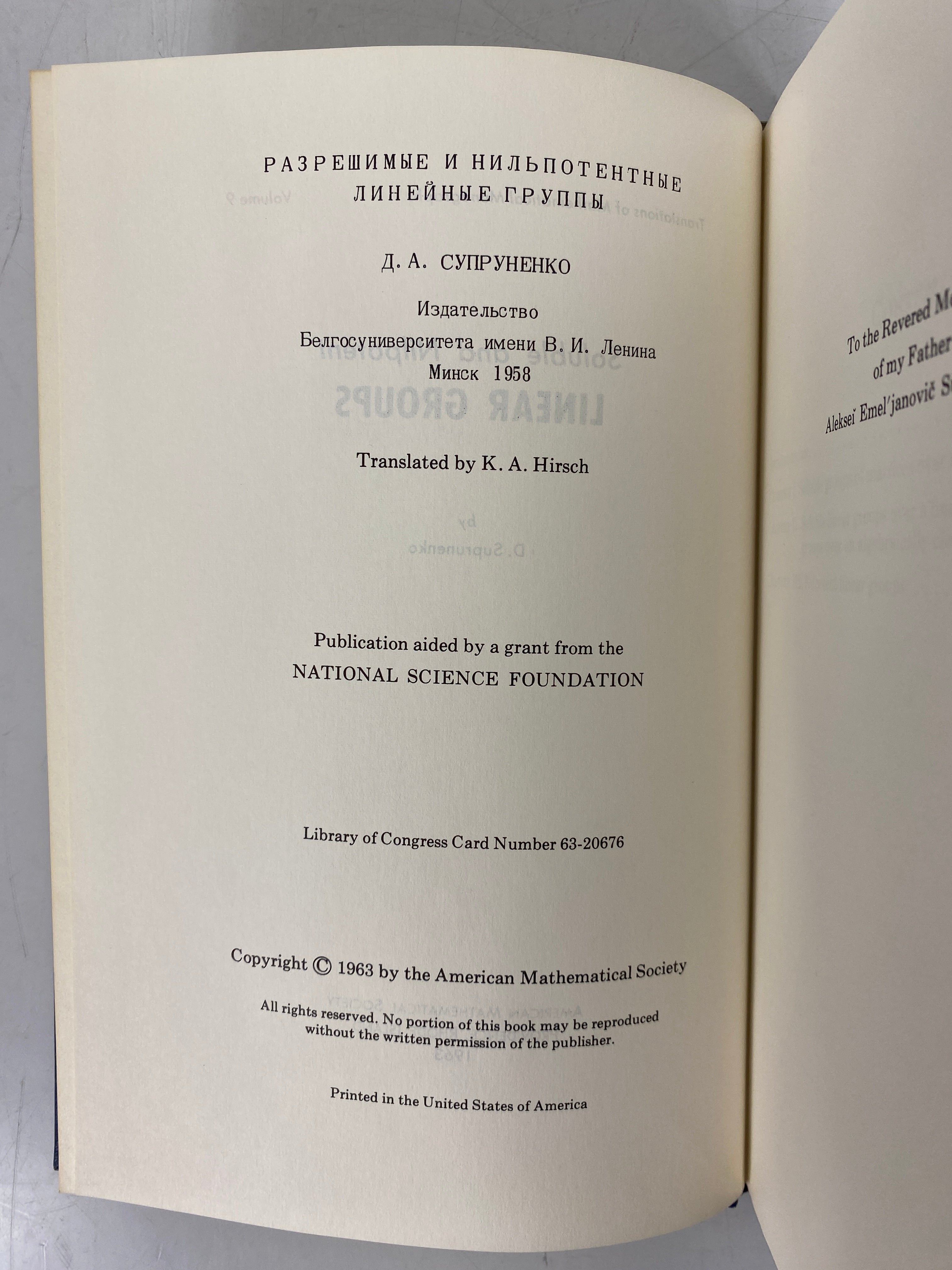 Lot of 2: Soluble & Nilpotent Linear Groups/Linear Groups & Galois Theory