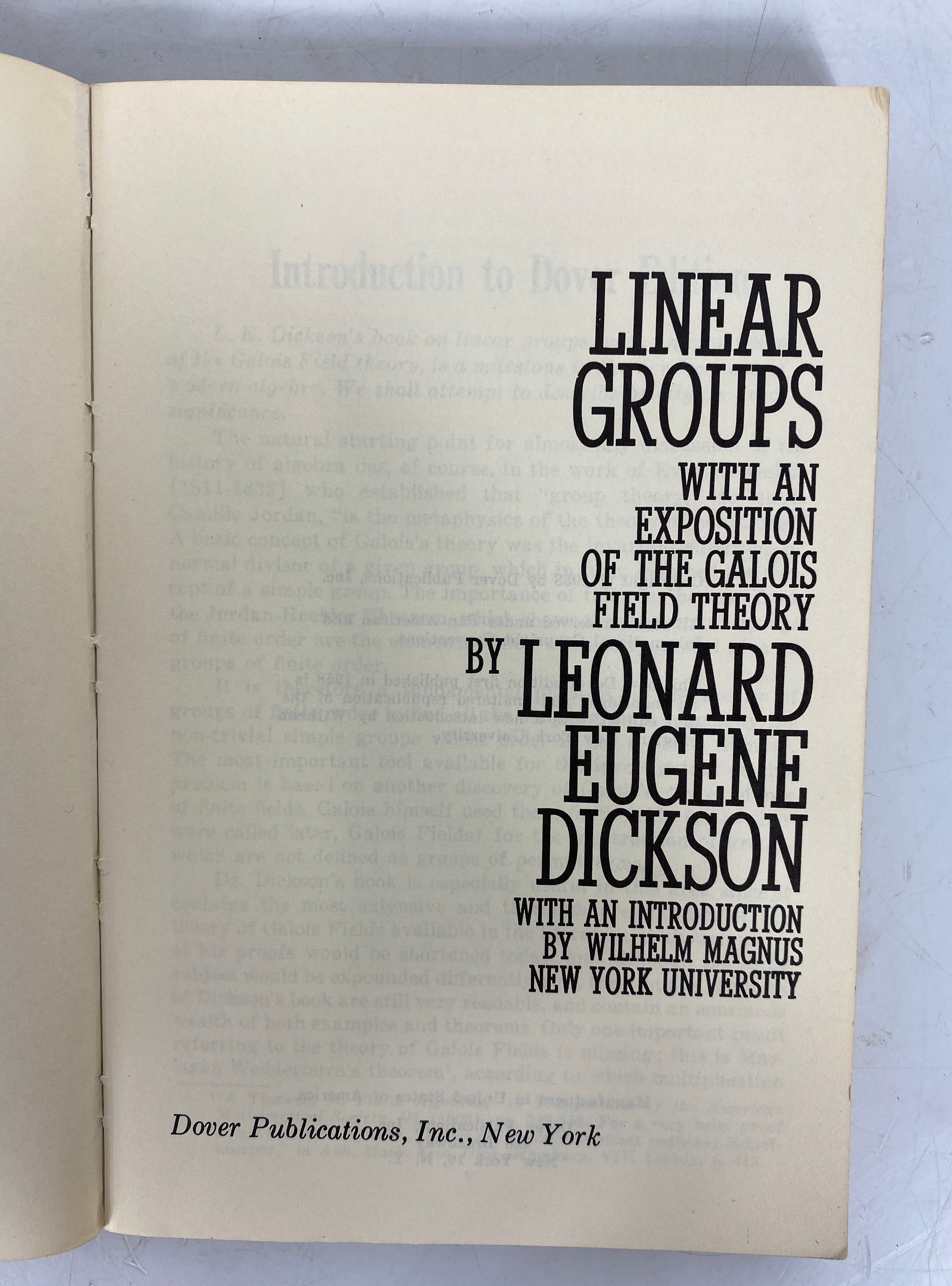 Lot of 2: Soluble & Nilpotent Linear Groups/Linear Groups & Galois Theory
