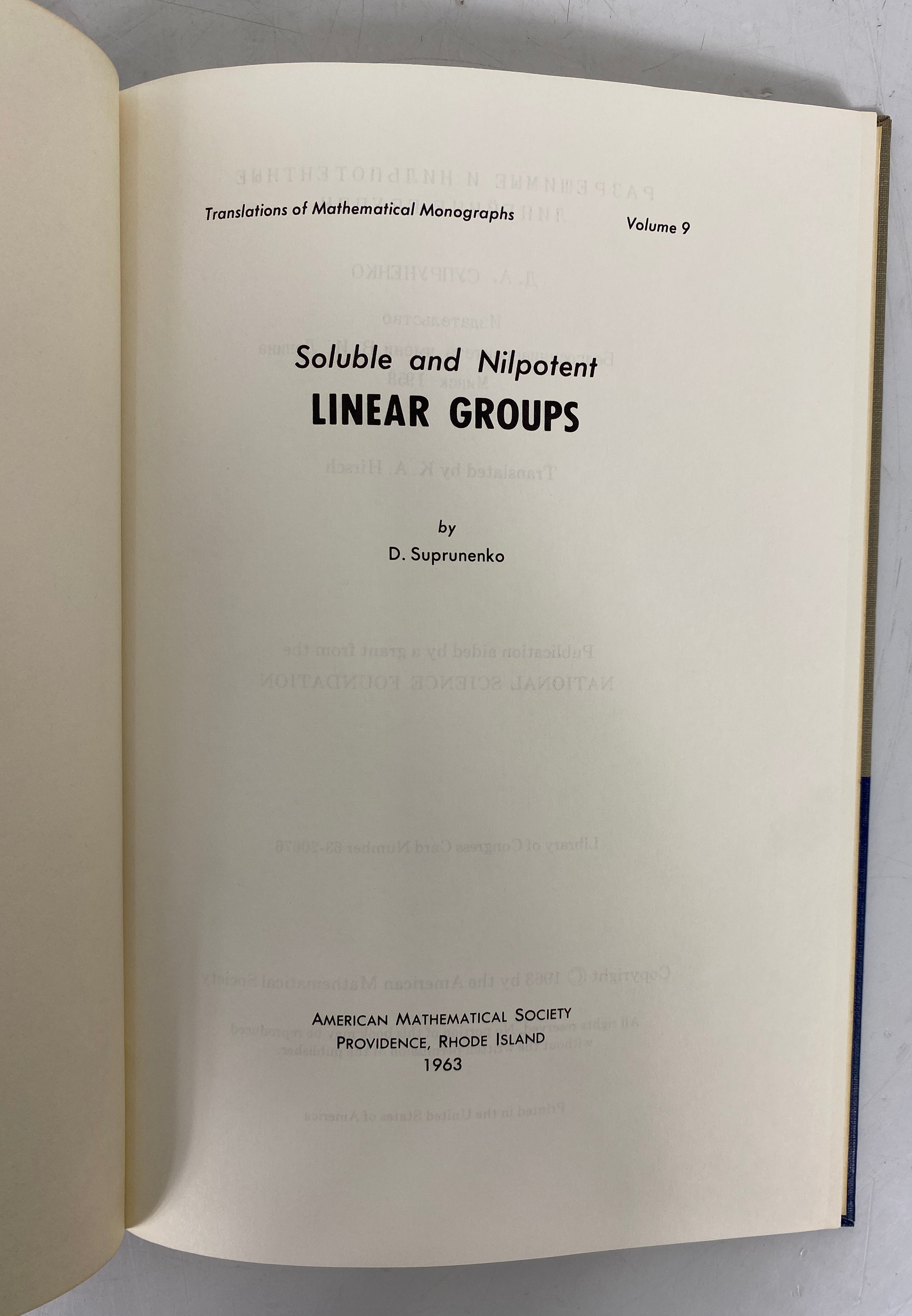 Lot of 2: Soluble & Nilpotent Linear Groups/Linear Groups & Galois Theory