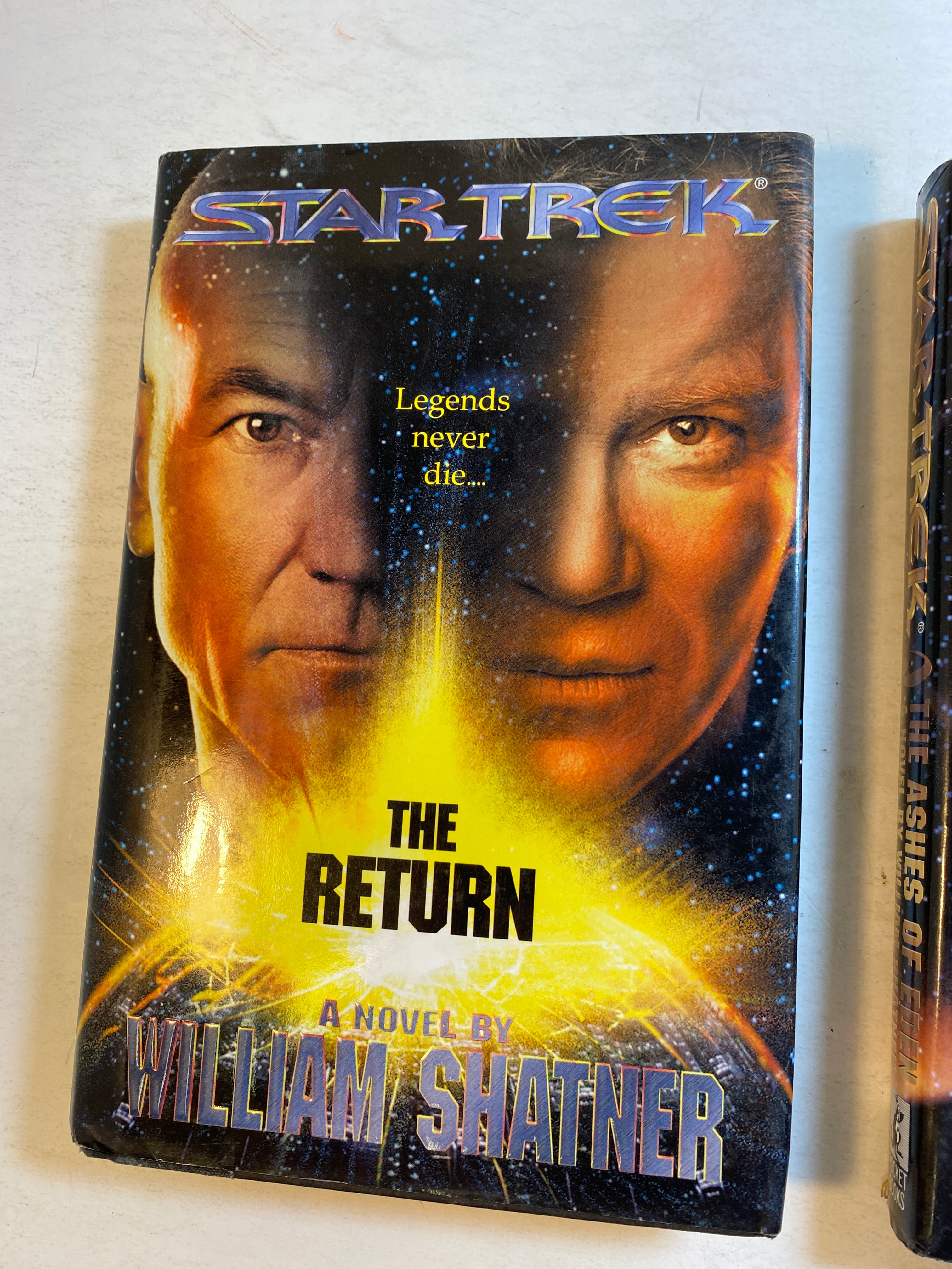 Lot of 2 Star Trek William Shatner Novels HCDJ 1995-1996
