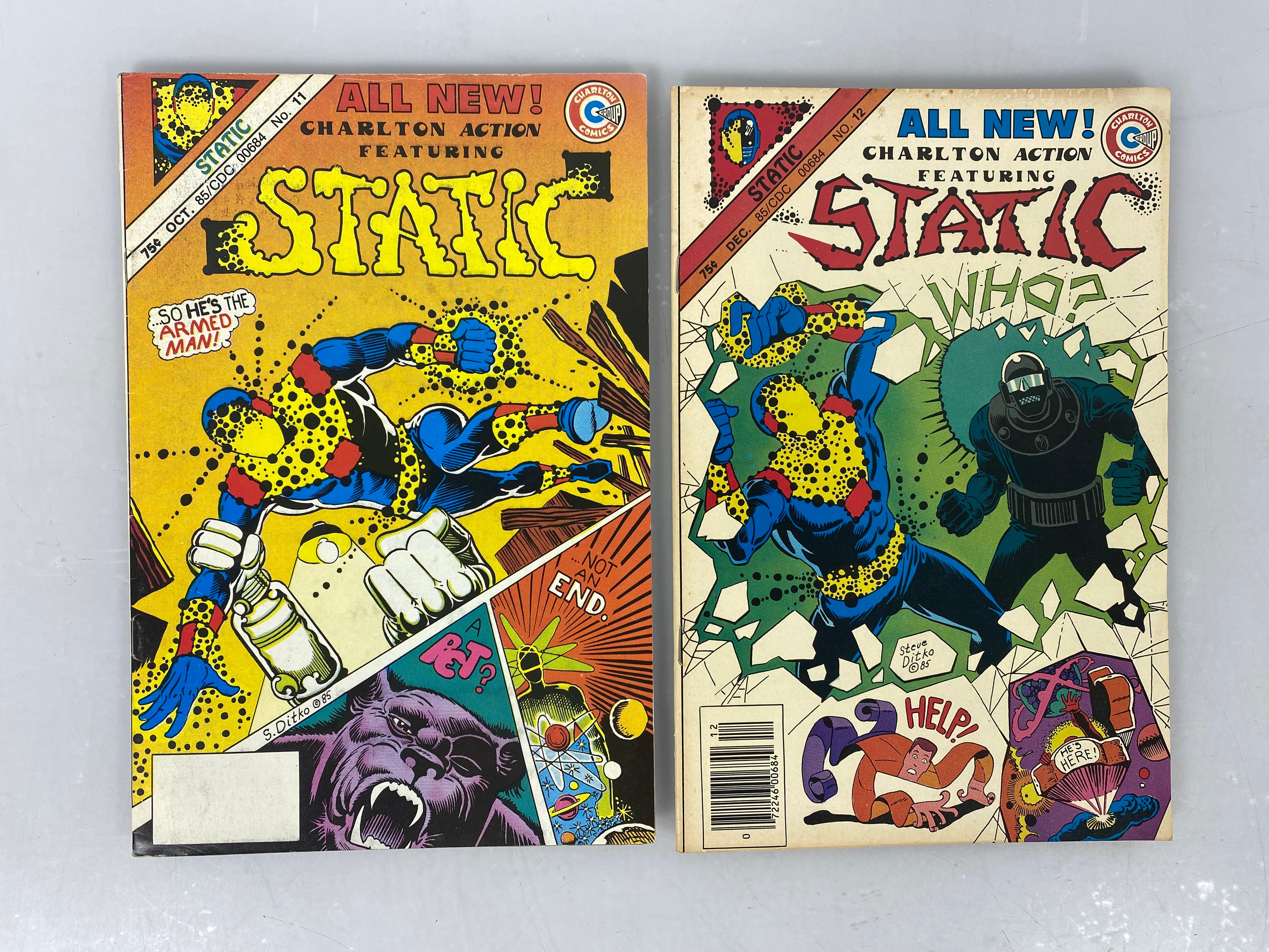 Lot of 2 Static 1985 Charlton Comics
