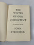Lot of 2 Steinbeck: The Grapes of Wrath & Winter of our Discontent 1961 HC