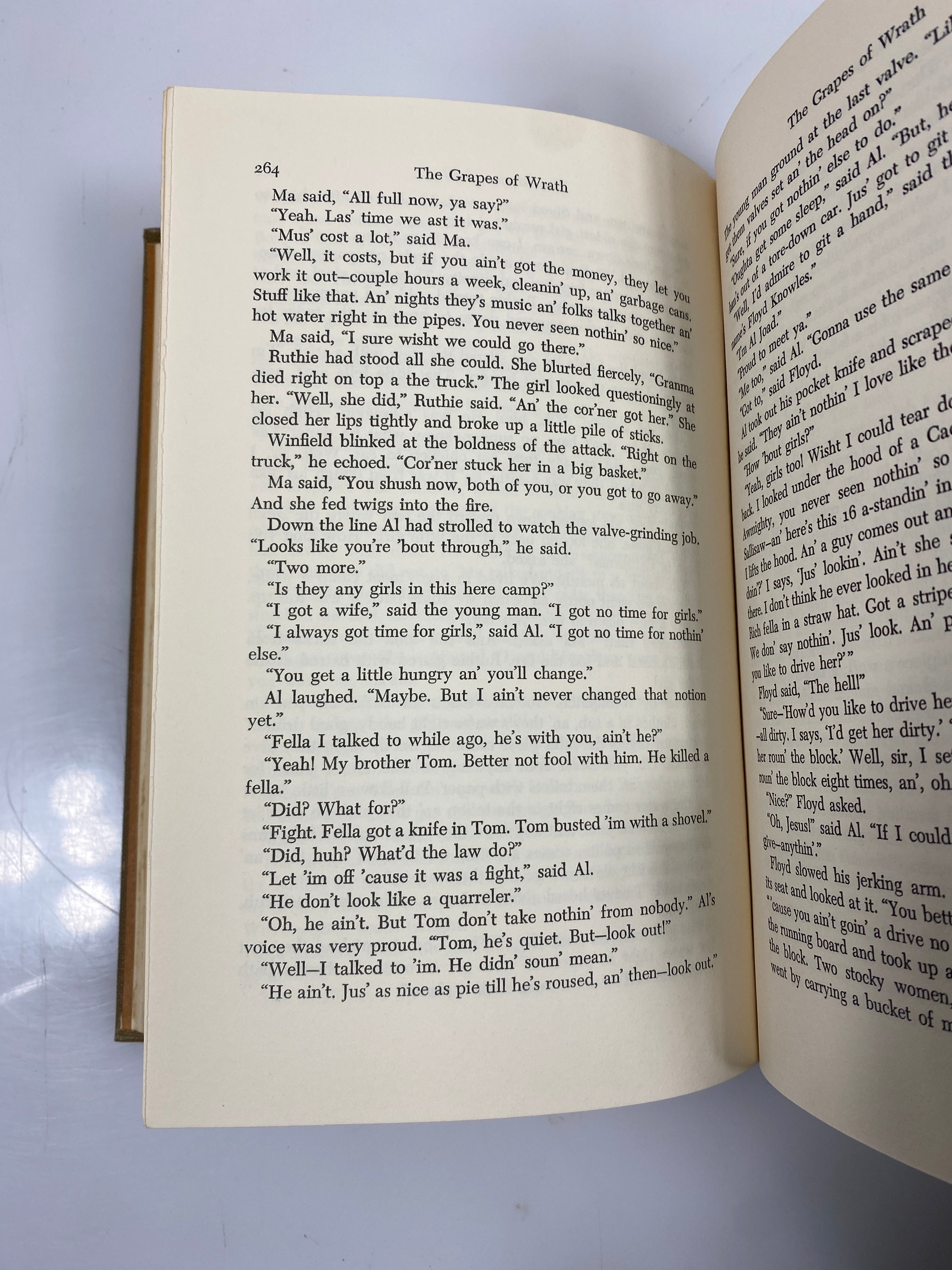 Lot of 2 Steinbeck: The Grapes of Wrath & Winter of our Discontent 1961 HC