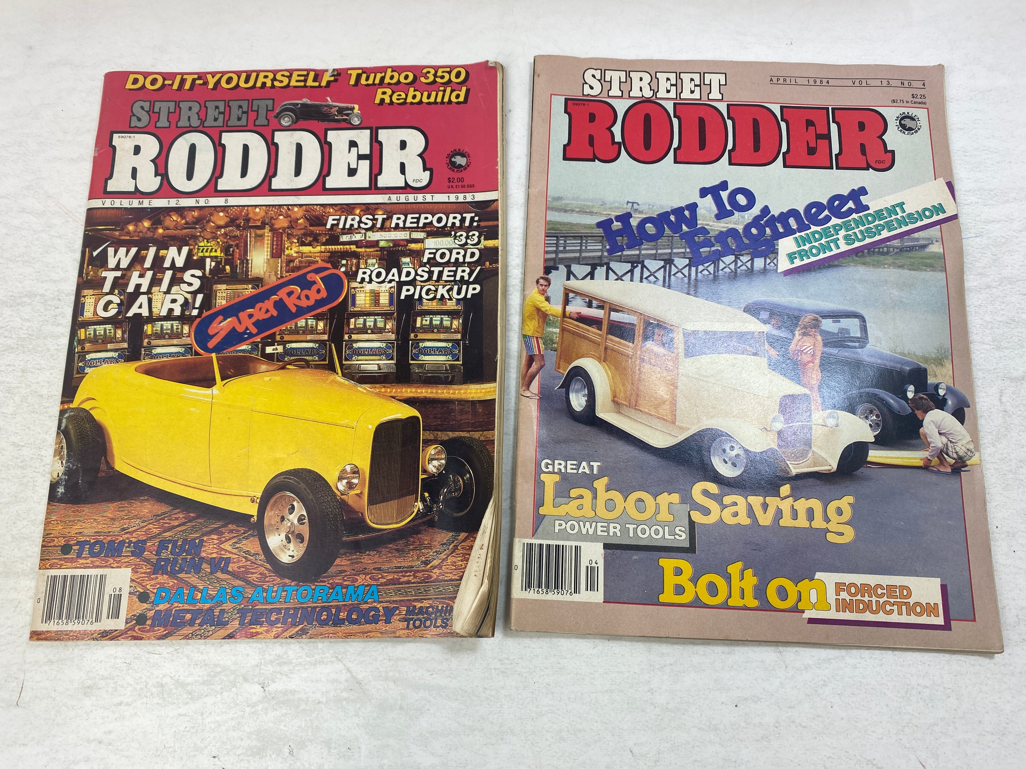 Lot of 2 Street Rodder Magazines 1983-1984