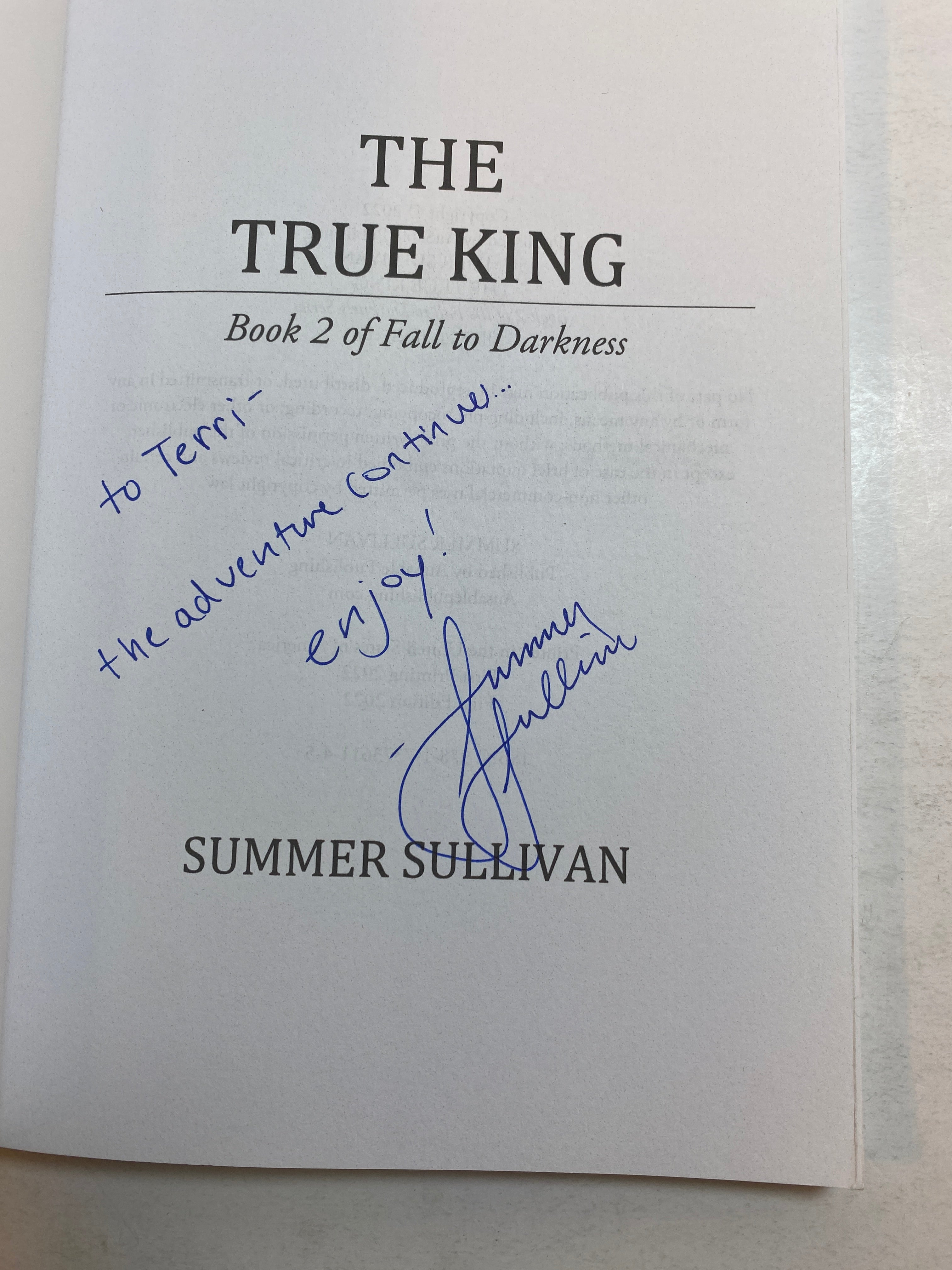 Lot of 2 Summer Sullivan Fantasy Books 2021