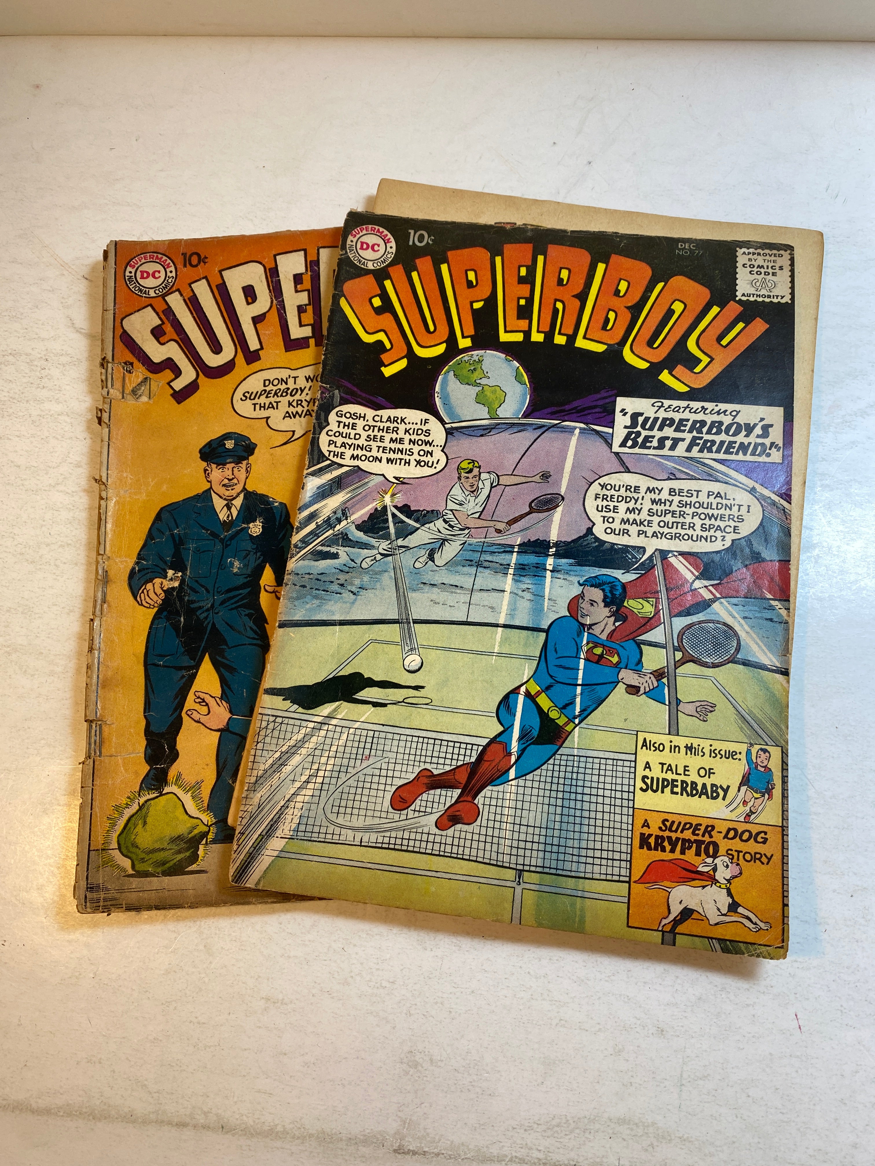 Lot of 2 Superboy DC Comics 1957-1959