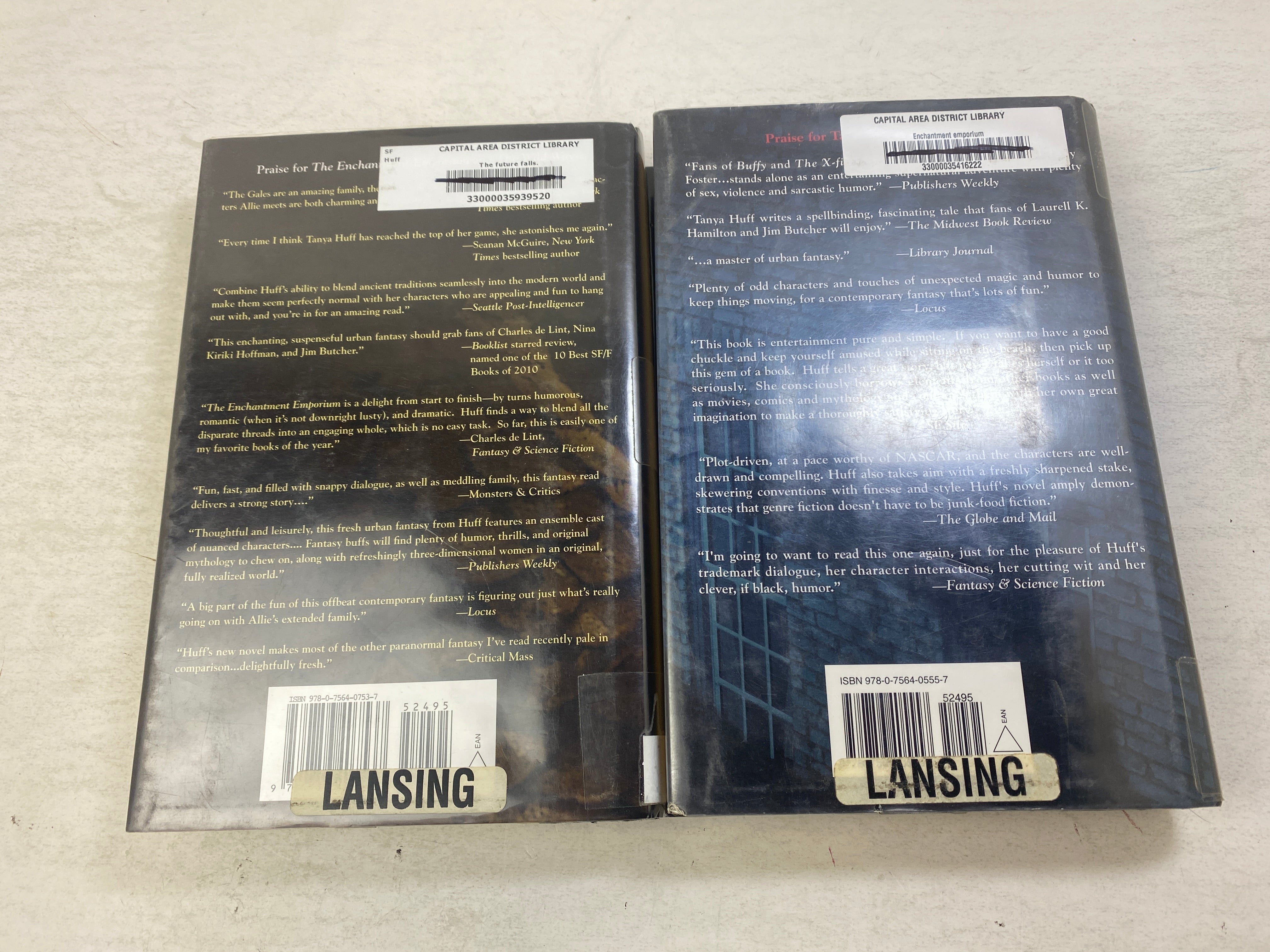 Lot of 2 Tanya Huff Fantasy Books 2009-2014 Ex Lib