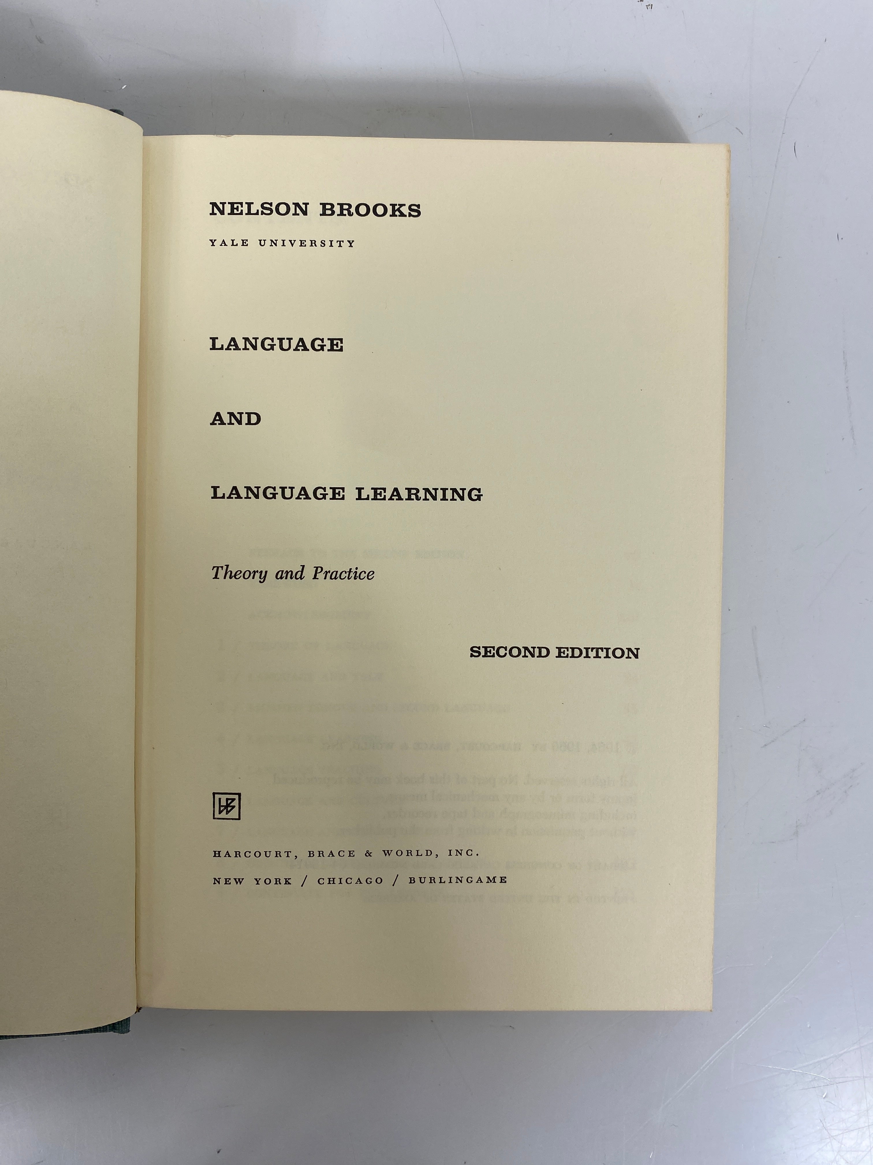 Lot of 2: Teaching Foreign Languages/Language & Language Learning 1964-69 HC