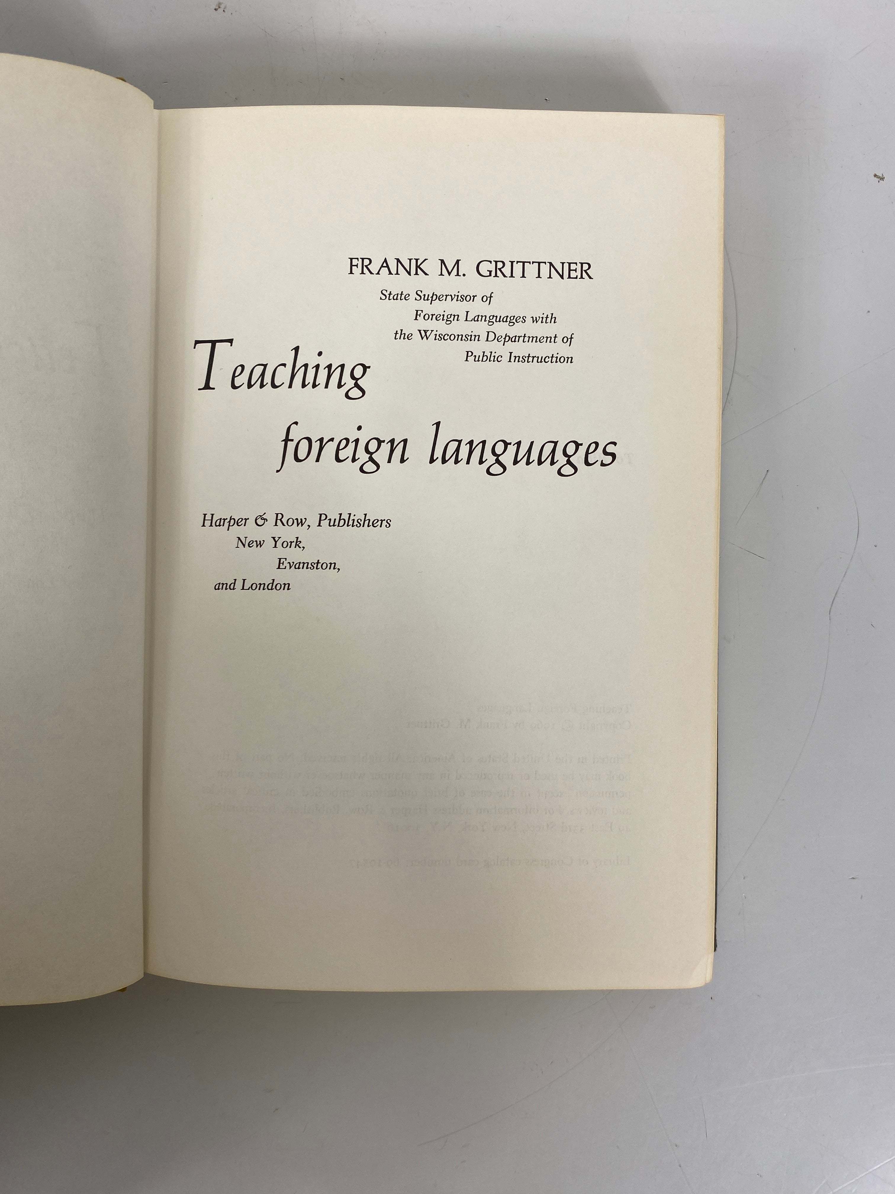 Lot of 2: Teaching Foreign Languages/Language & Language Learning 1964-69 HC