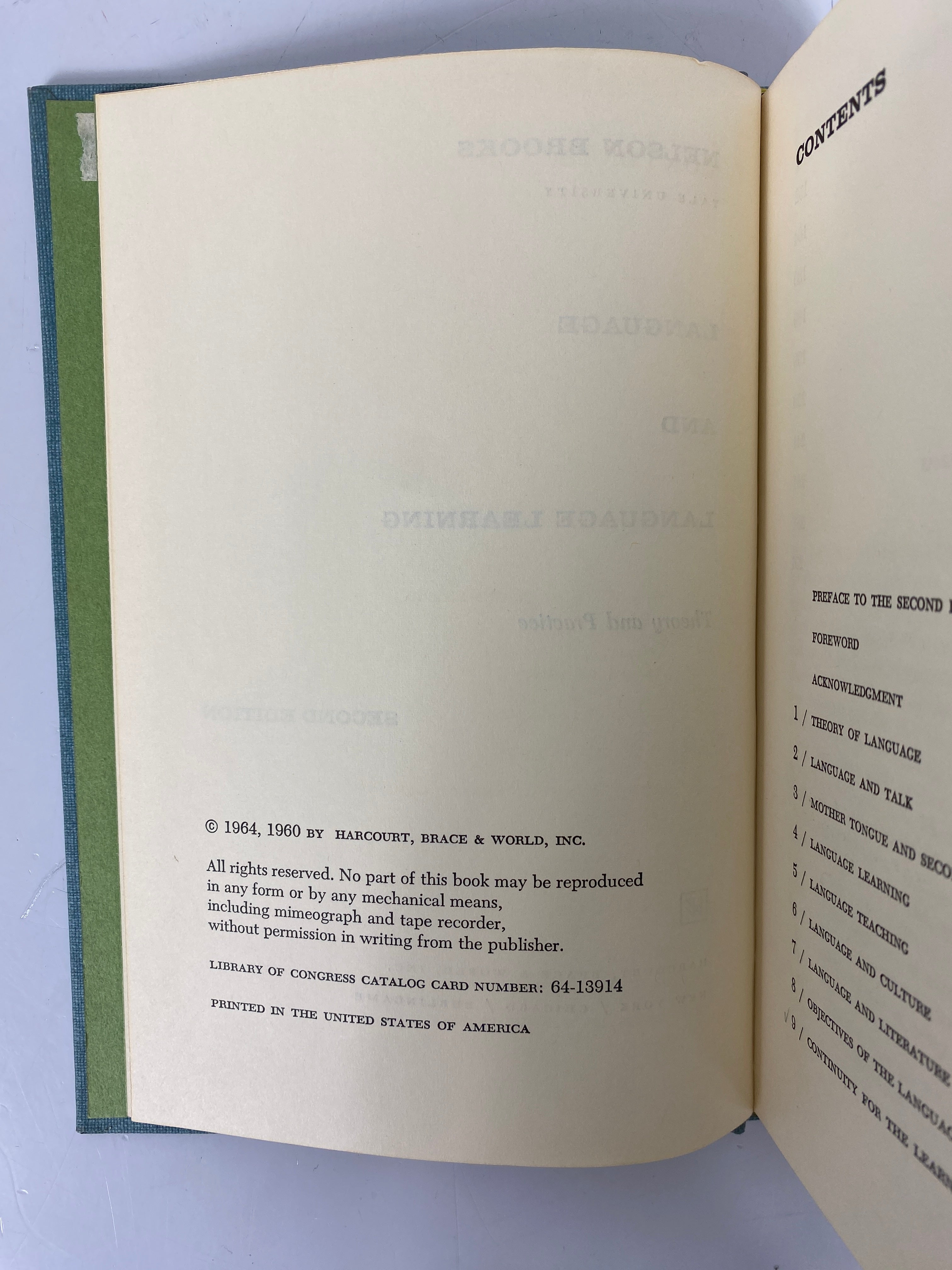 Lot of 2: Teaching Foreign Languages/Language & Language Learning 1964-69 HC
