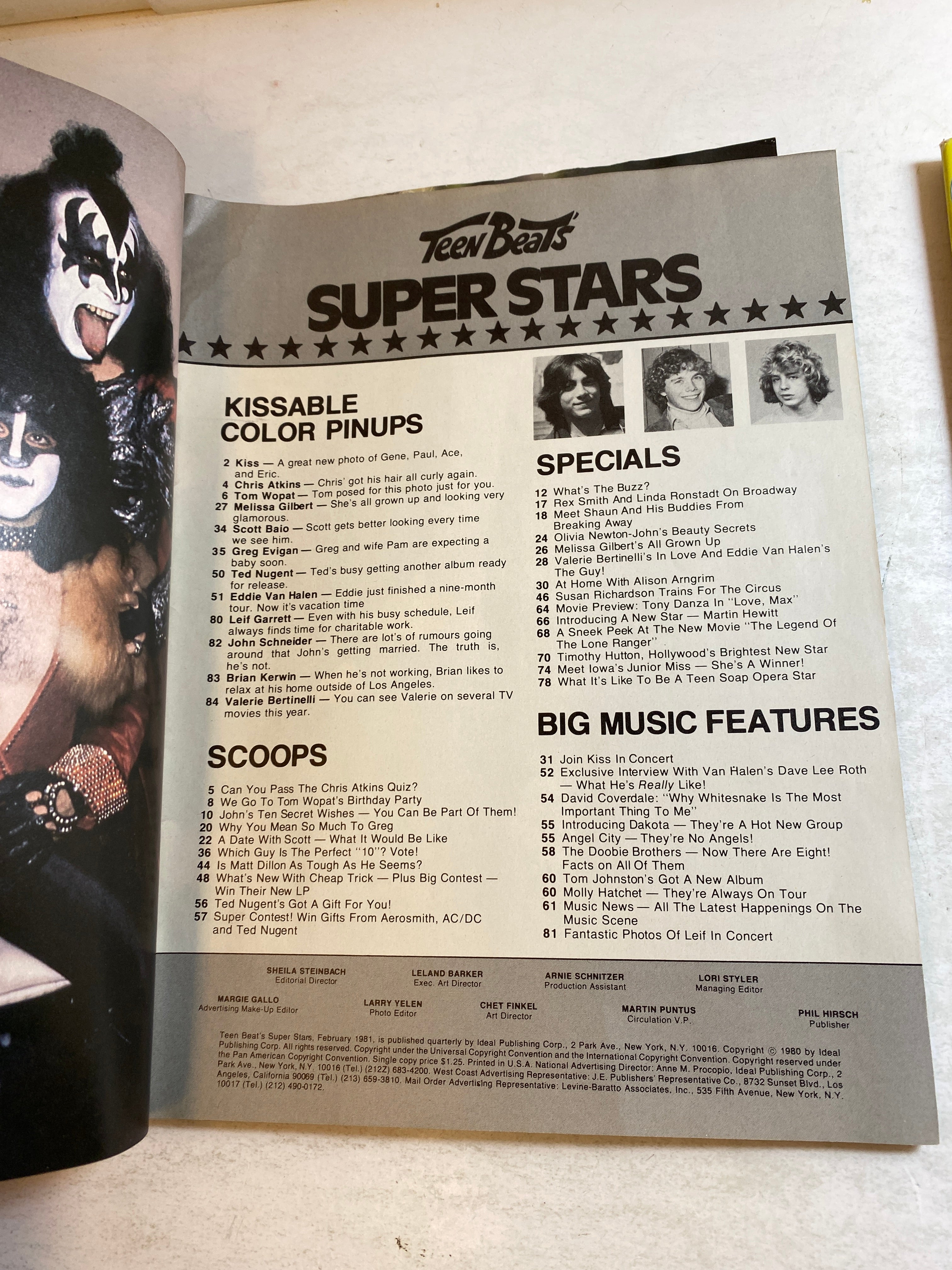 Lot of 2 Teen Beats Superstars Magazines 1979-1981