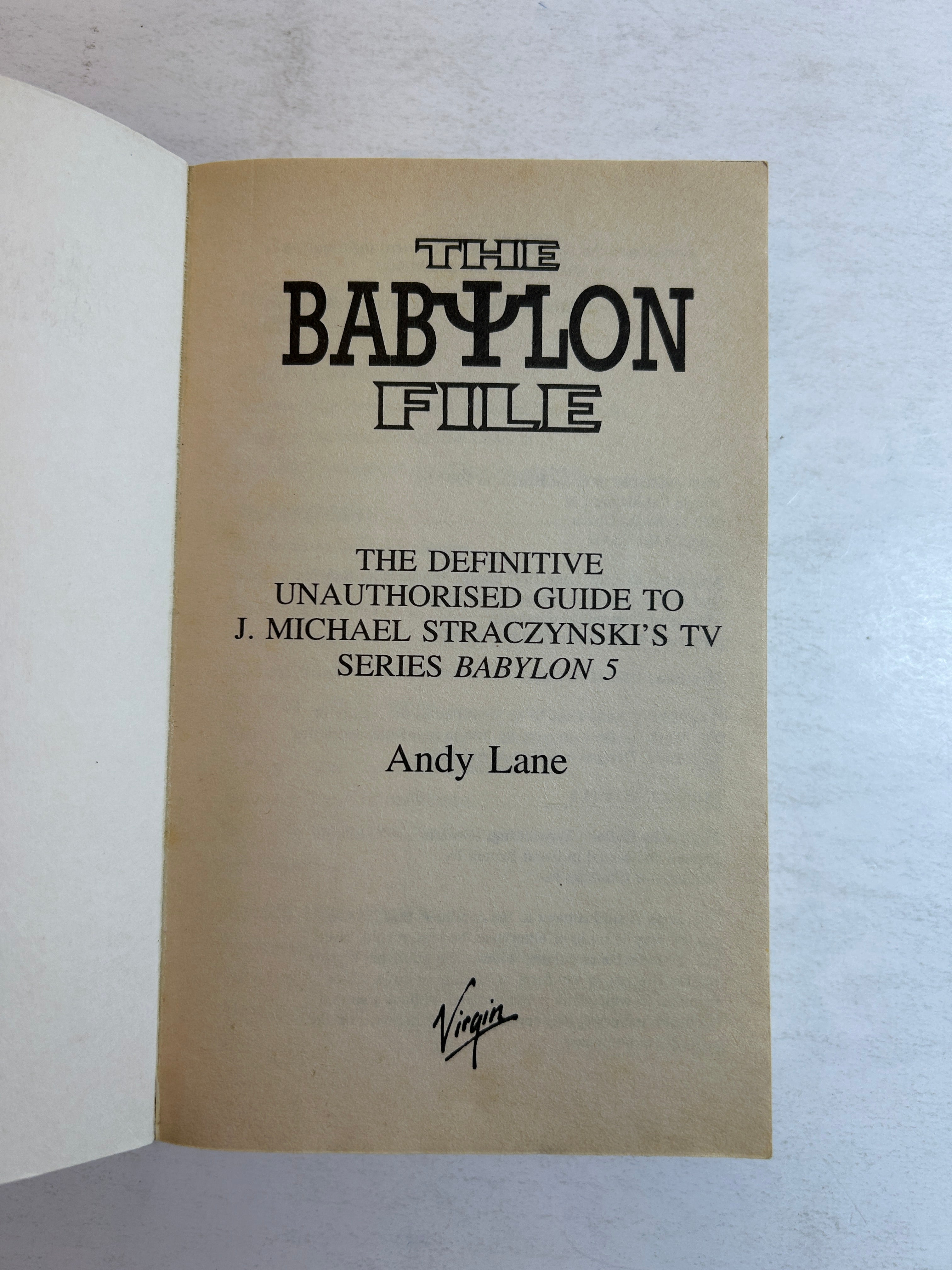 Lot of 2 The Babylon File Vol 1 & 2 by Andy Lane (Unauthorized Guide to Babylon 5) SC