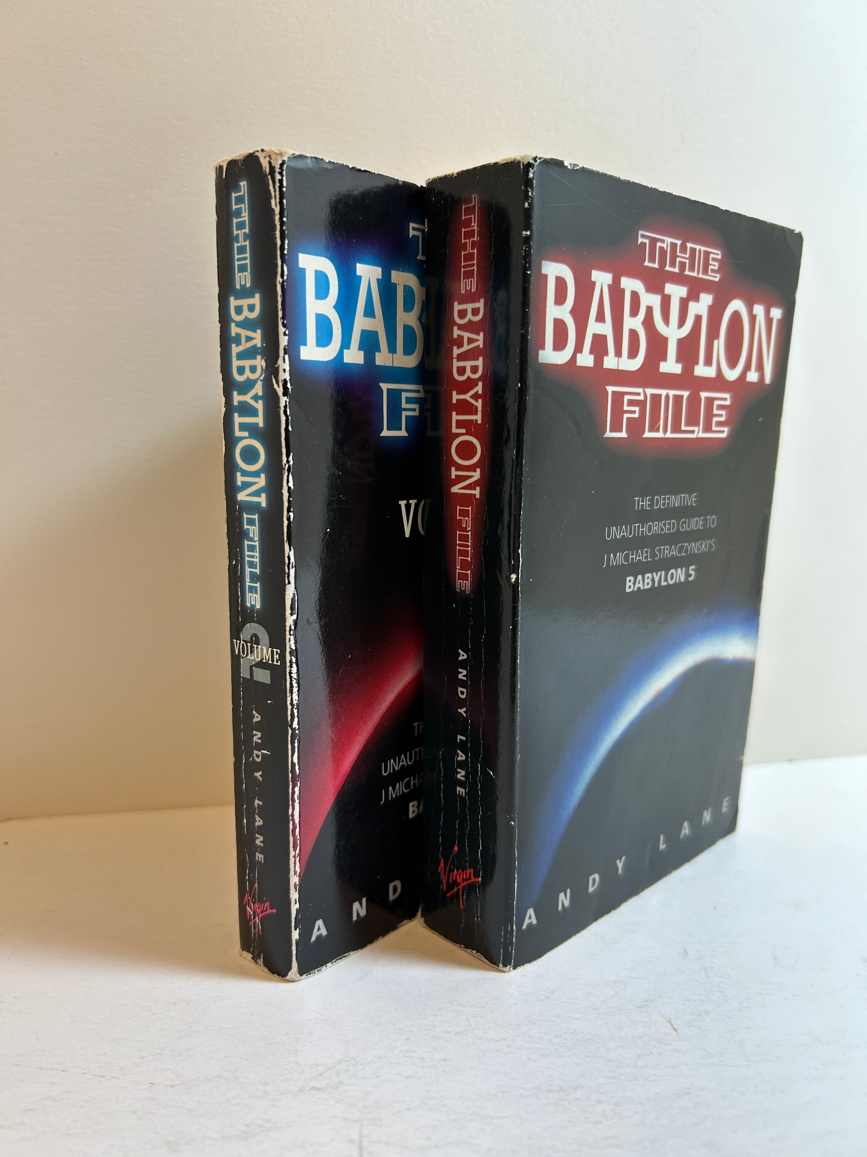 Lot of 2 The Babylon File Vol 1 & 2 by Andy Lane (Unauthorized Guide to Babylon 5) SC