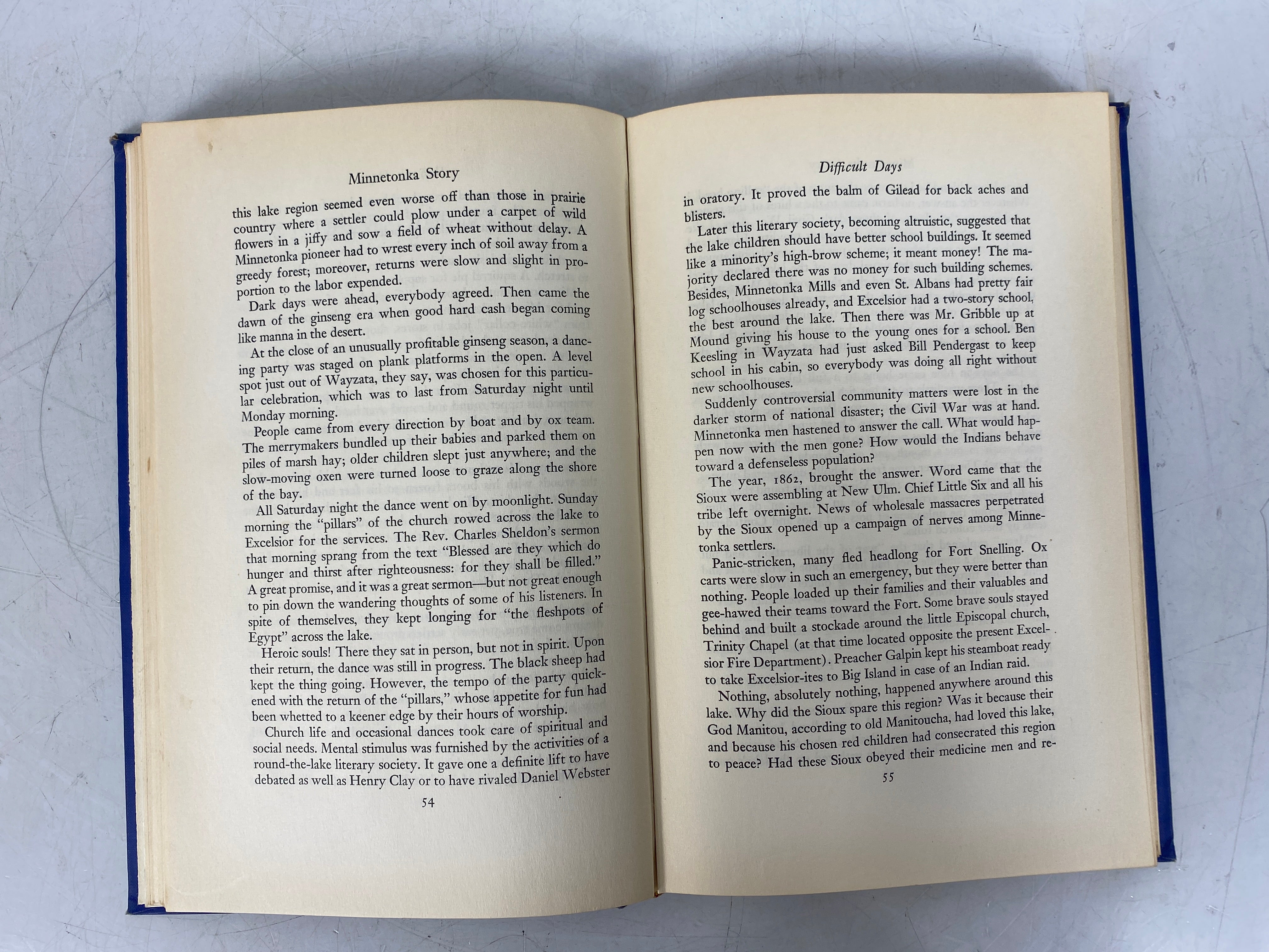 Lot of 2: The Face of Minnesota/Minnetonka Story 1950-1958 Vintage HC