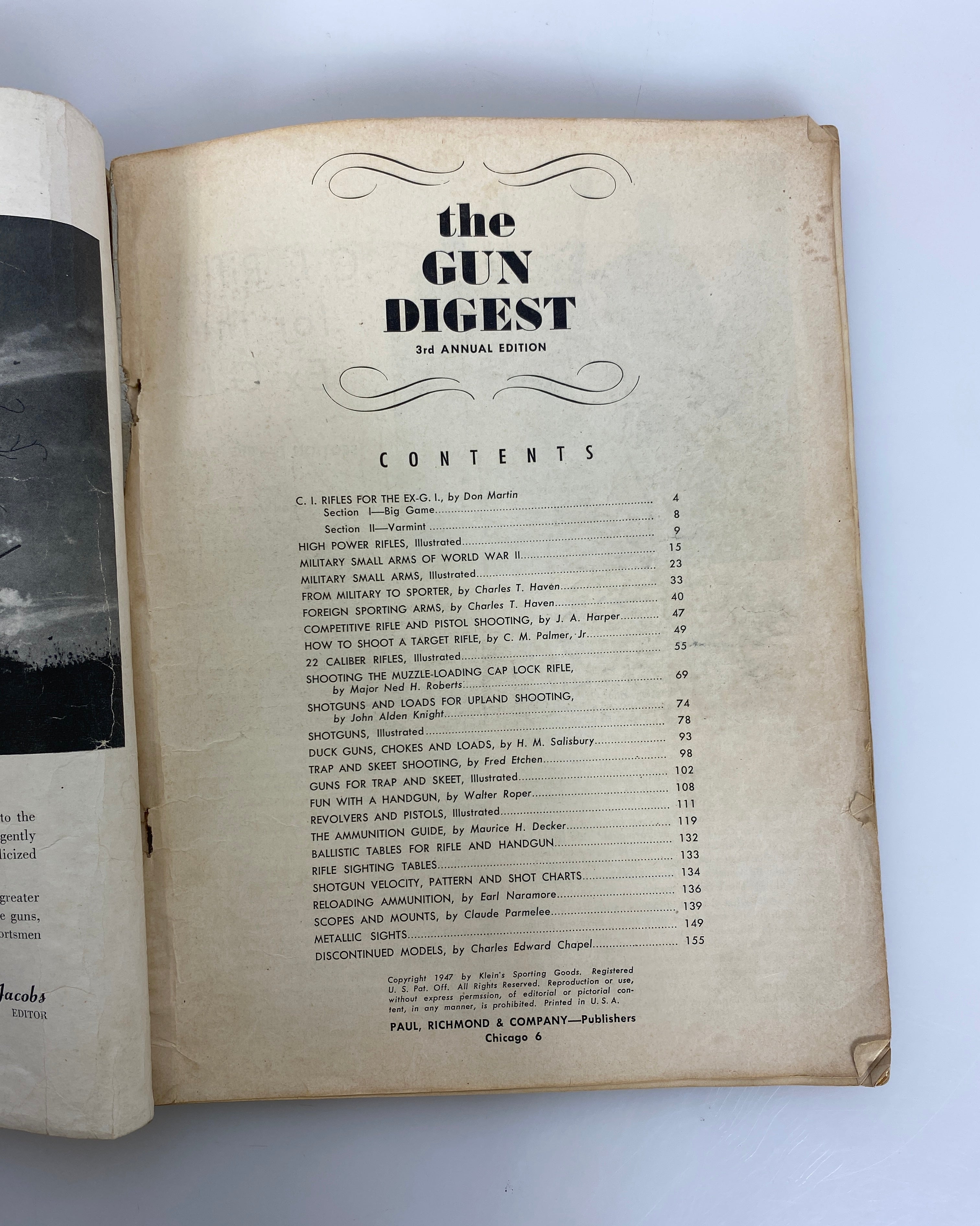 Lot of 2: The Gun Digest (1947)/The Muzzle-Loading Cap Lock Rifle (1952)