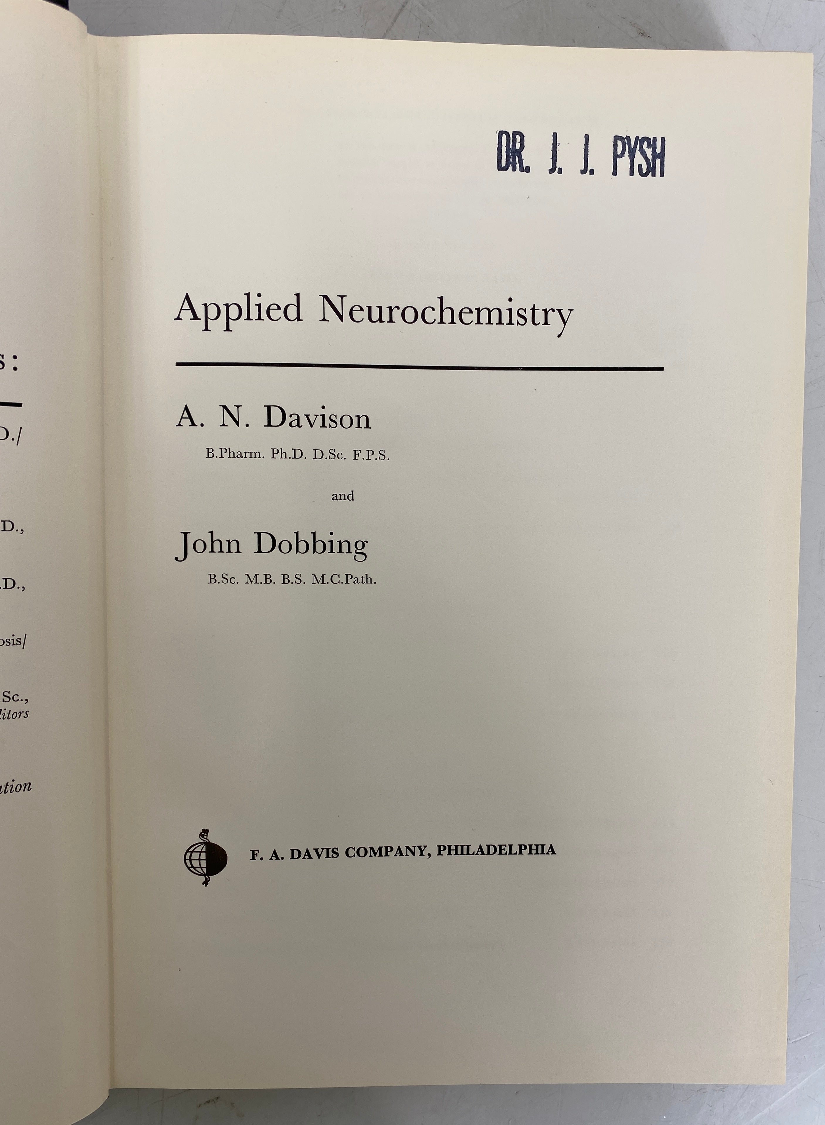 Lot of 2: The Neuron/Applied Neurochemistry 1967-1968 HC