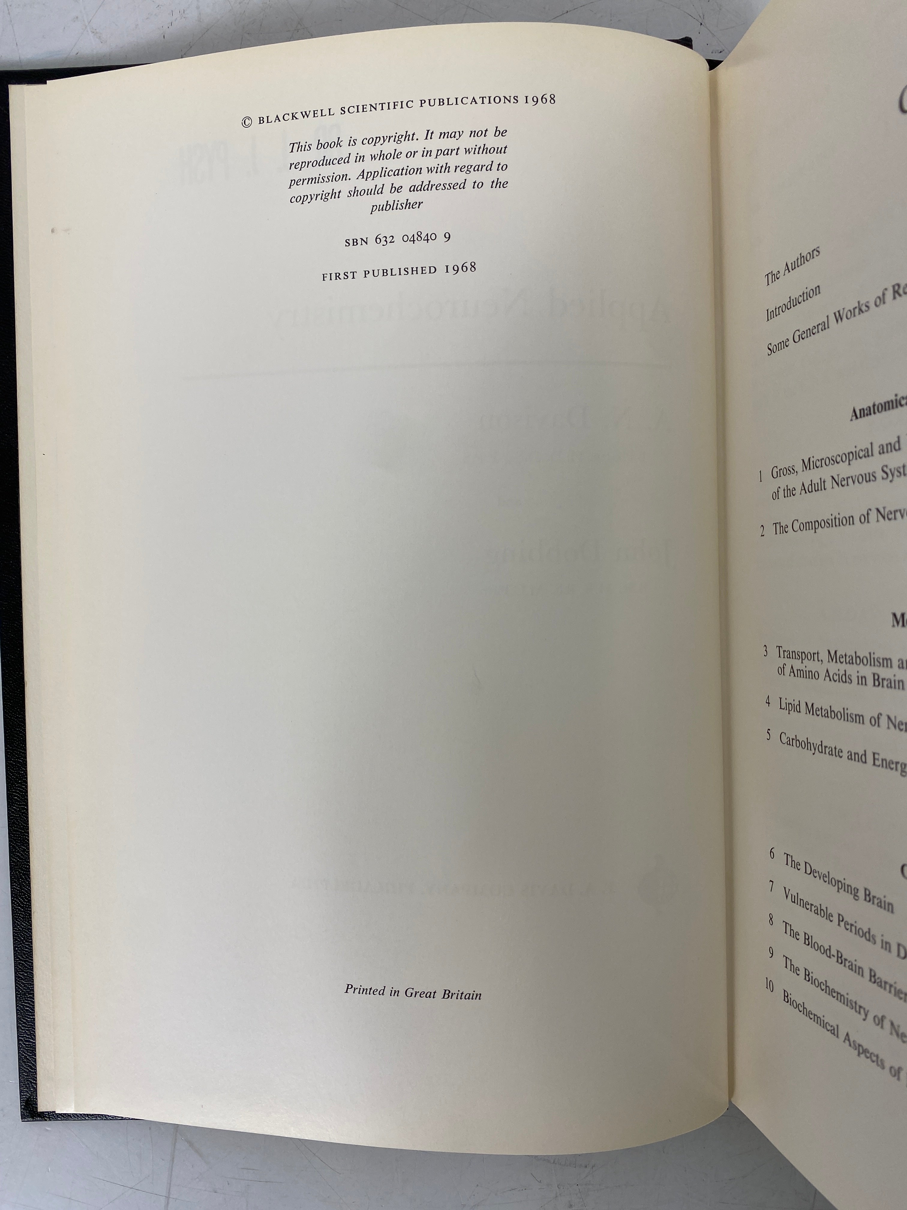 Lot of 2: The Neuron/Applied Neurochemistry 1967-1968 HC