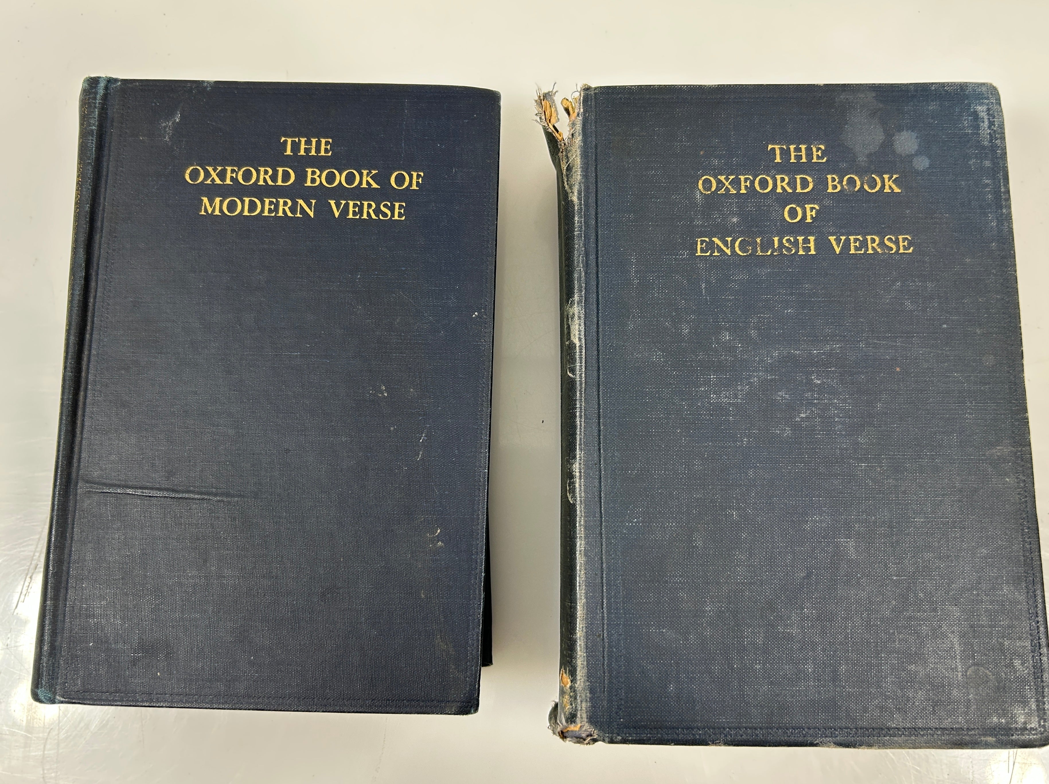 Lot of 2: The Oxford Book of Modern Verse (1947)/English Verse (1953) HC