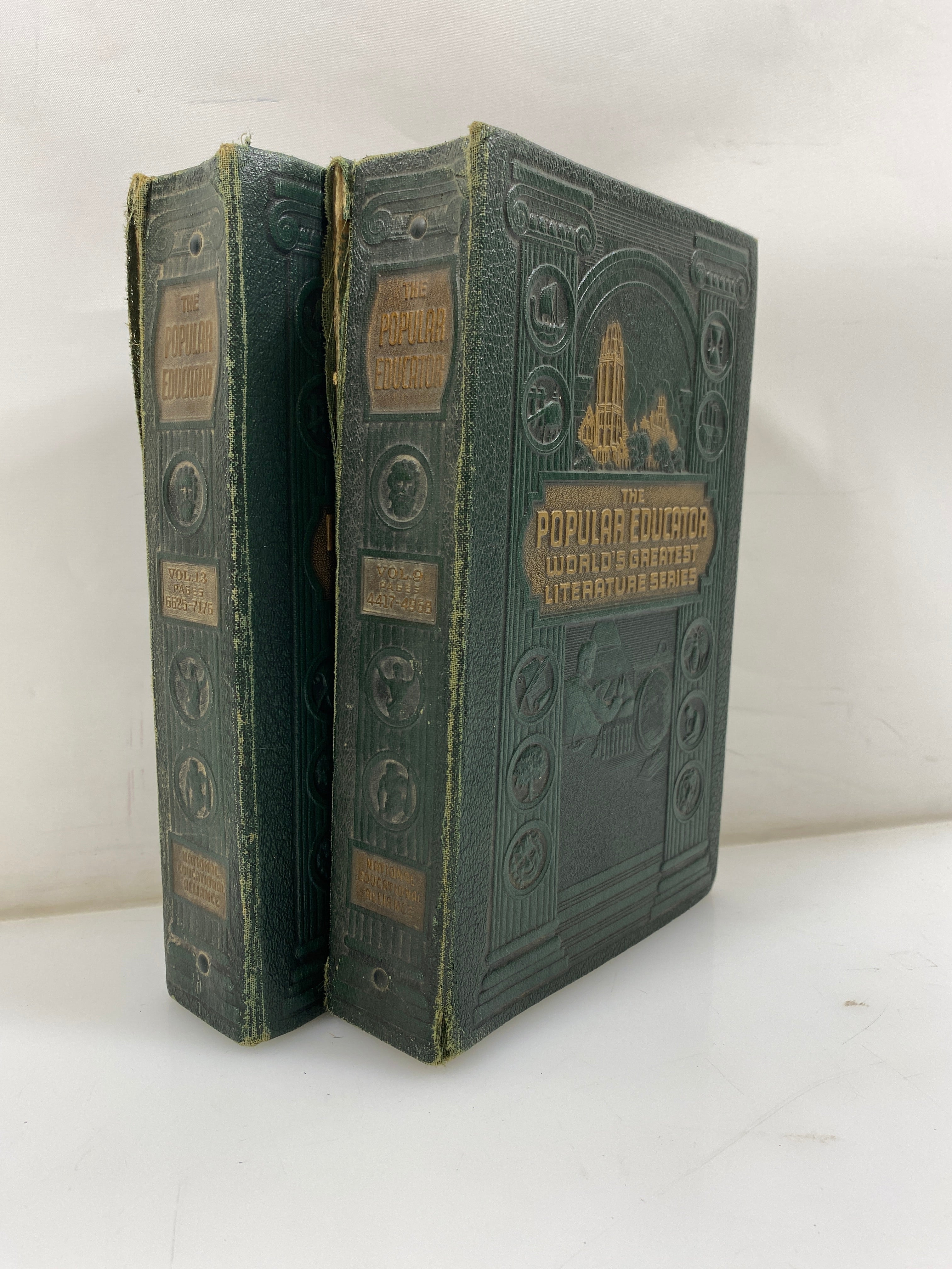 Lot of 2 The Popular Educator Pages 4417-4968 & 6625-7176 1940 HC