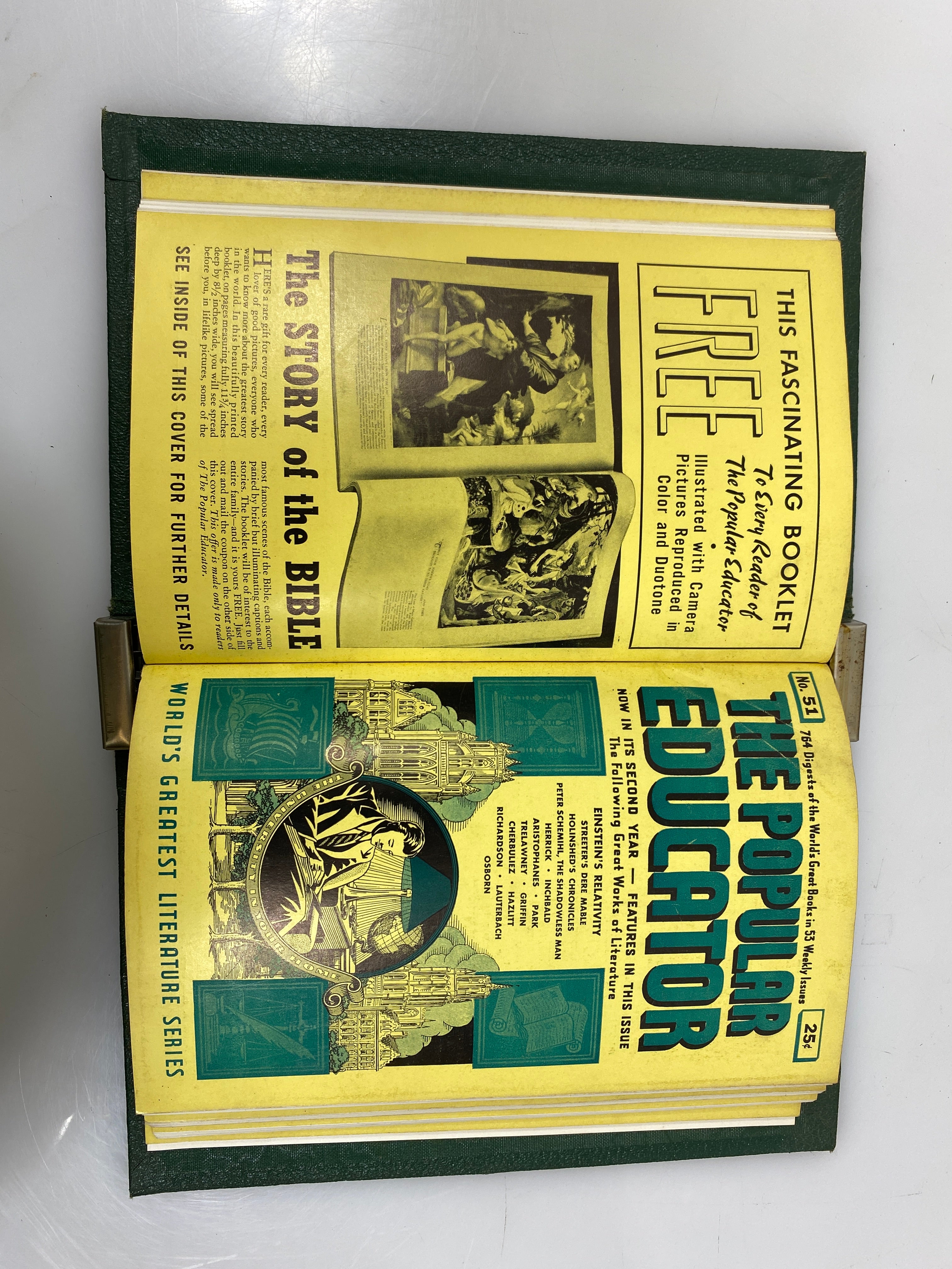 Lot of 2 The Popular Educator Pages 4417-4968 & 6625-7176 1940 HC