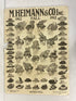 Lot of 2 Vintage 1910s Hat advertisement posters