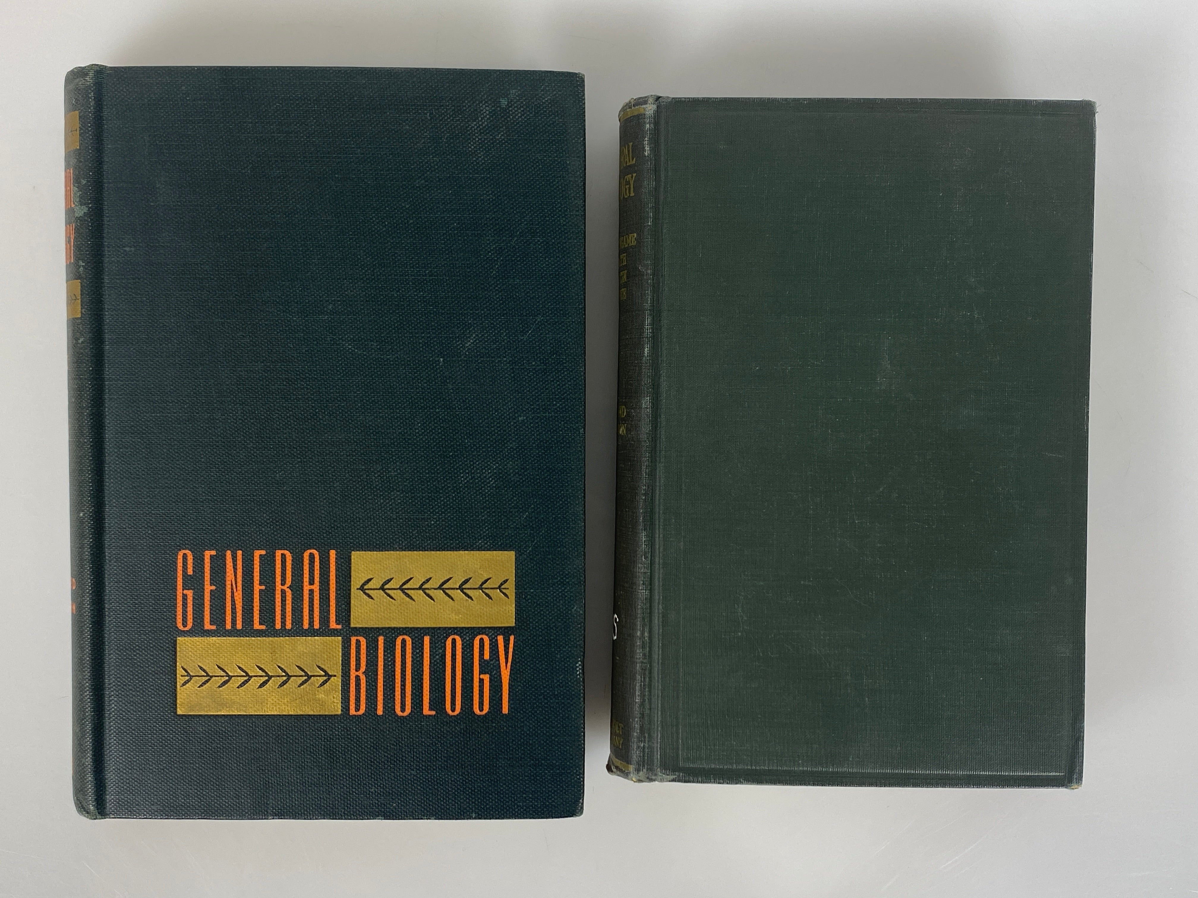 Lot of 2 Vintage General Biology Textbooks 1931-1945 HC