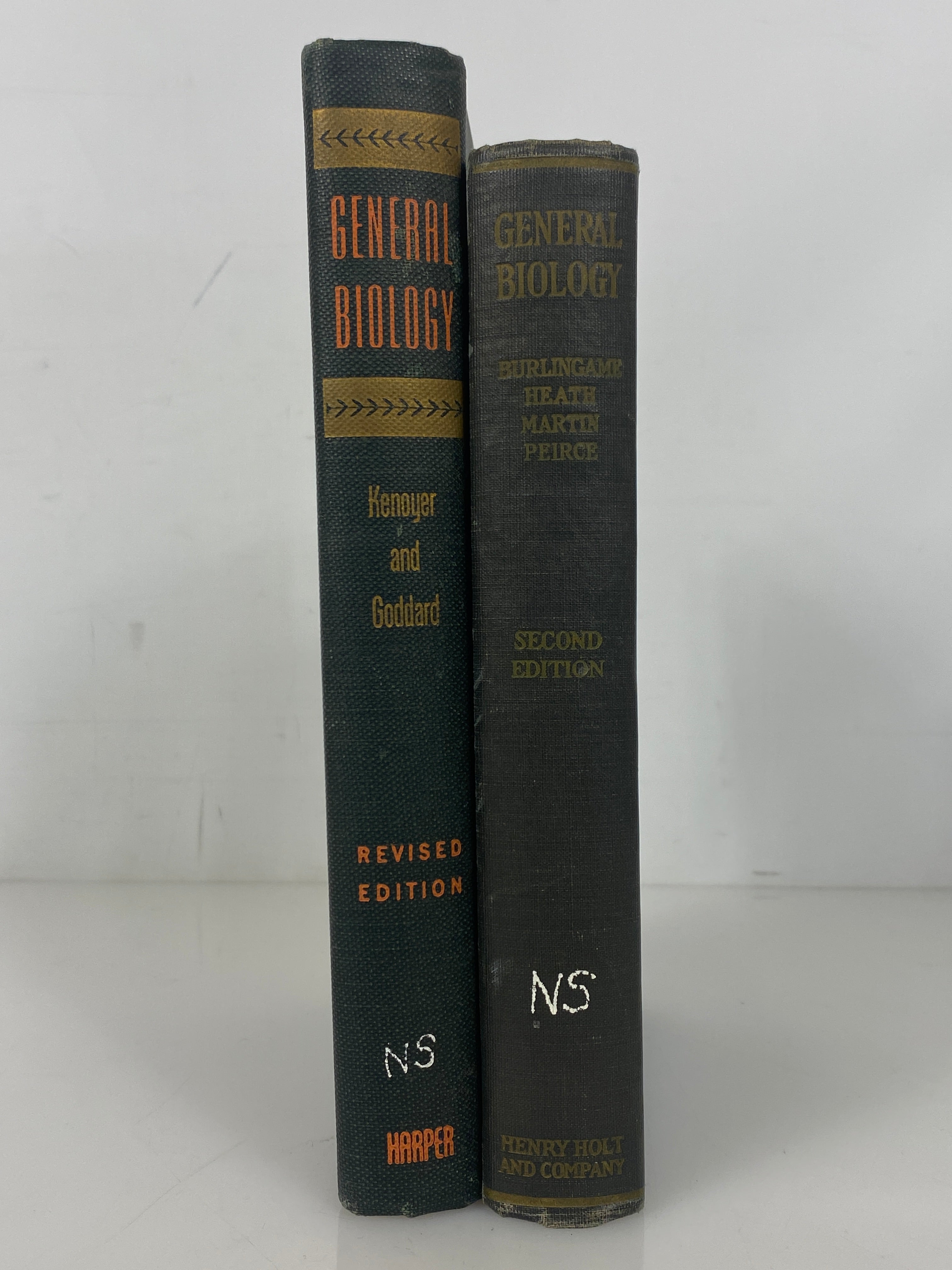 Lot of 2 Vintage General Biology Textbooks 1931-1945 HC
