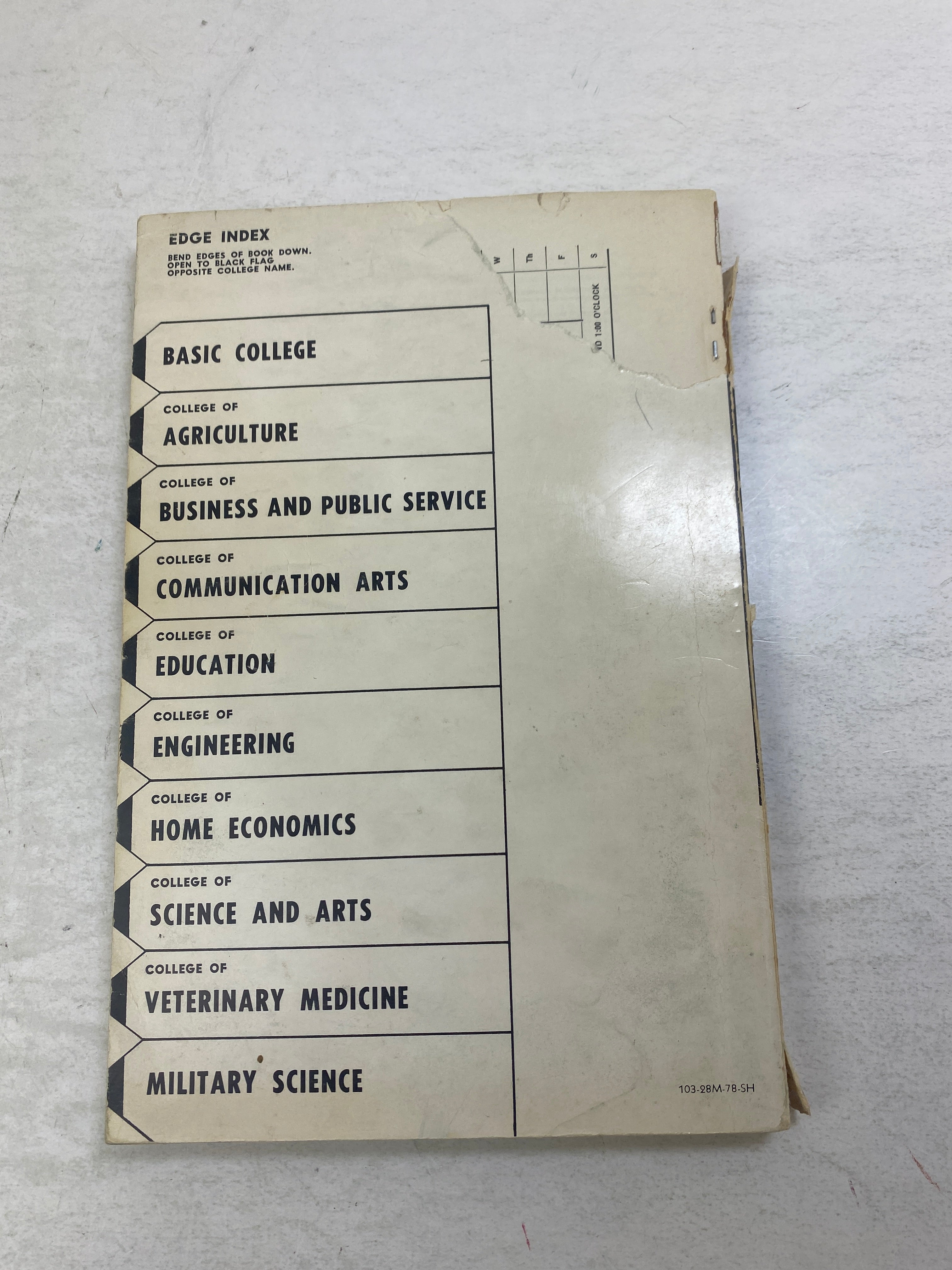 Lot of 2  Vintage Michigan State MSU Course Books 1958, 1968