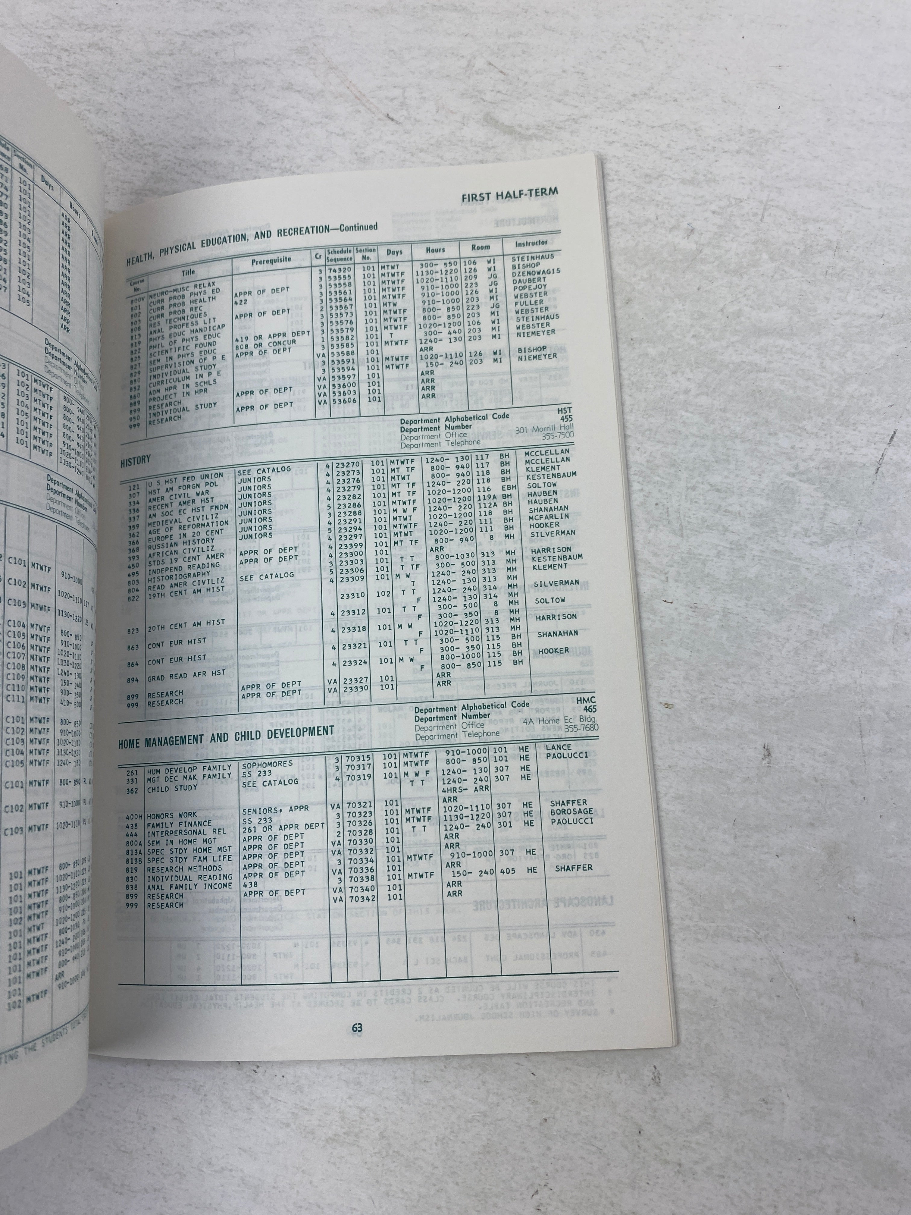 Lot of 2  Vintage Michigan State MSU Course Books 1958, 1968