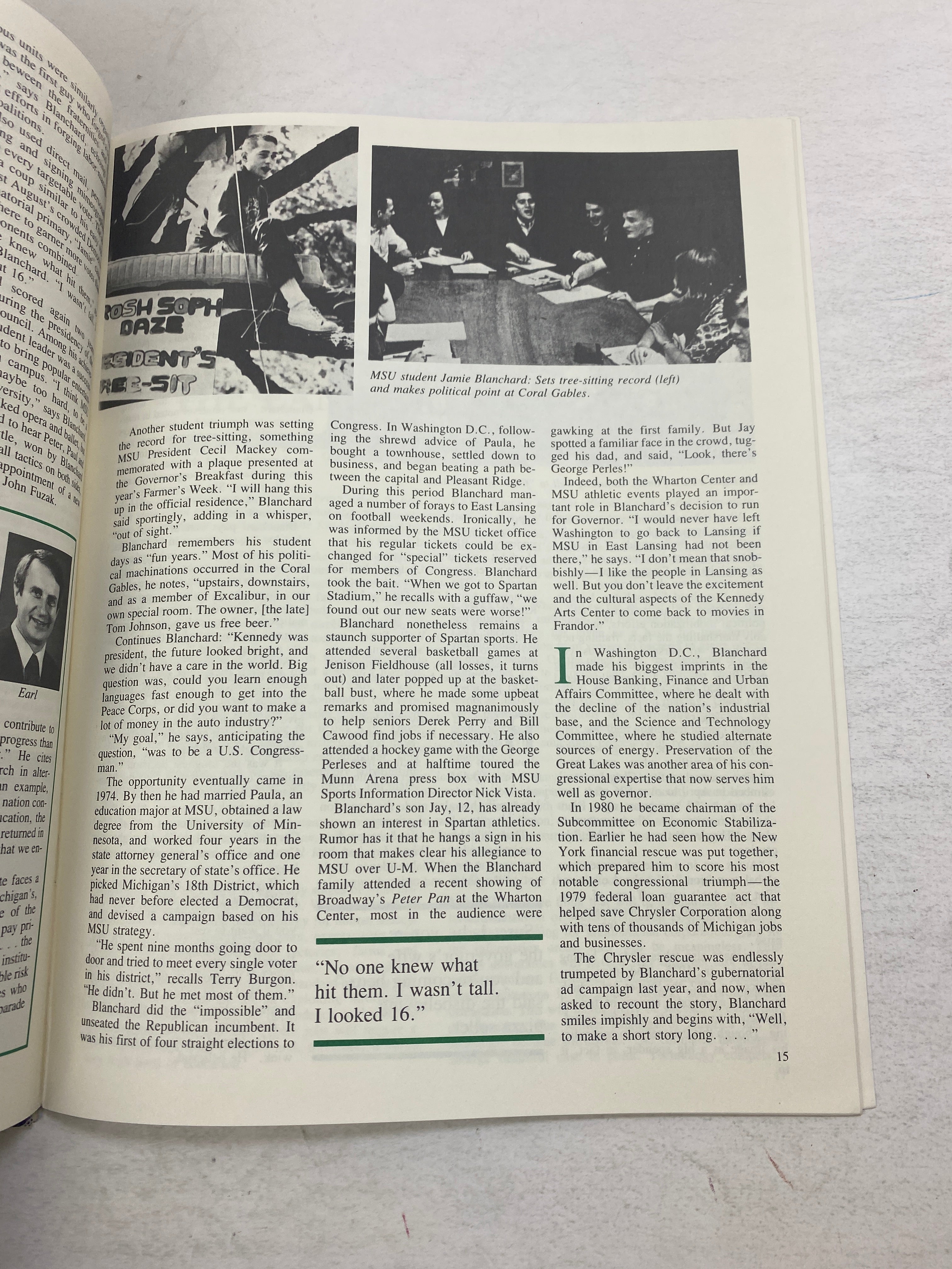 Lot of 2 Vintage MSU Alumni Association Magazines  Rose Bowl 1983 1988