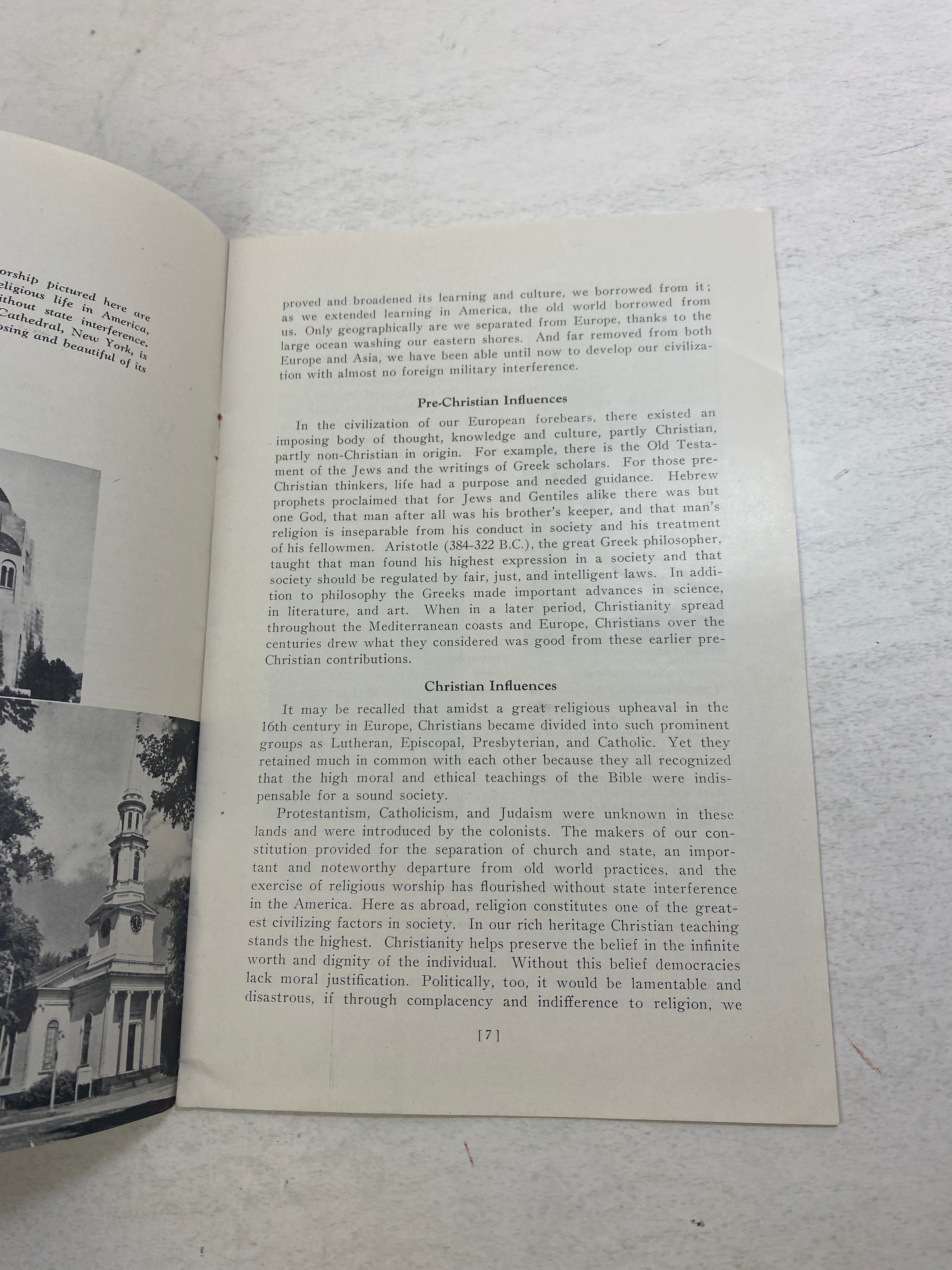 Lot of 2 Vintage MSU Extension Preserving Democracy Booklets 1945