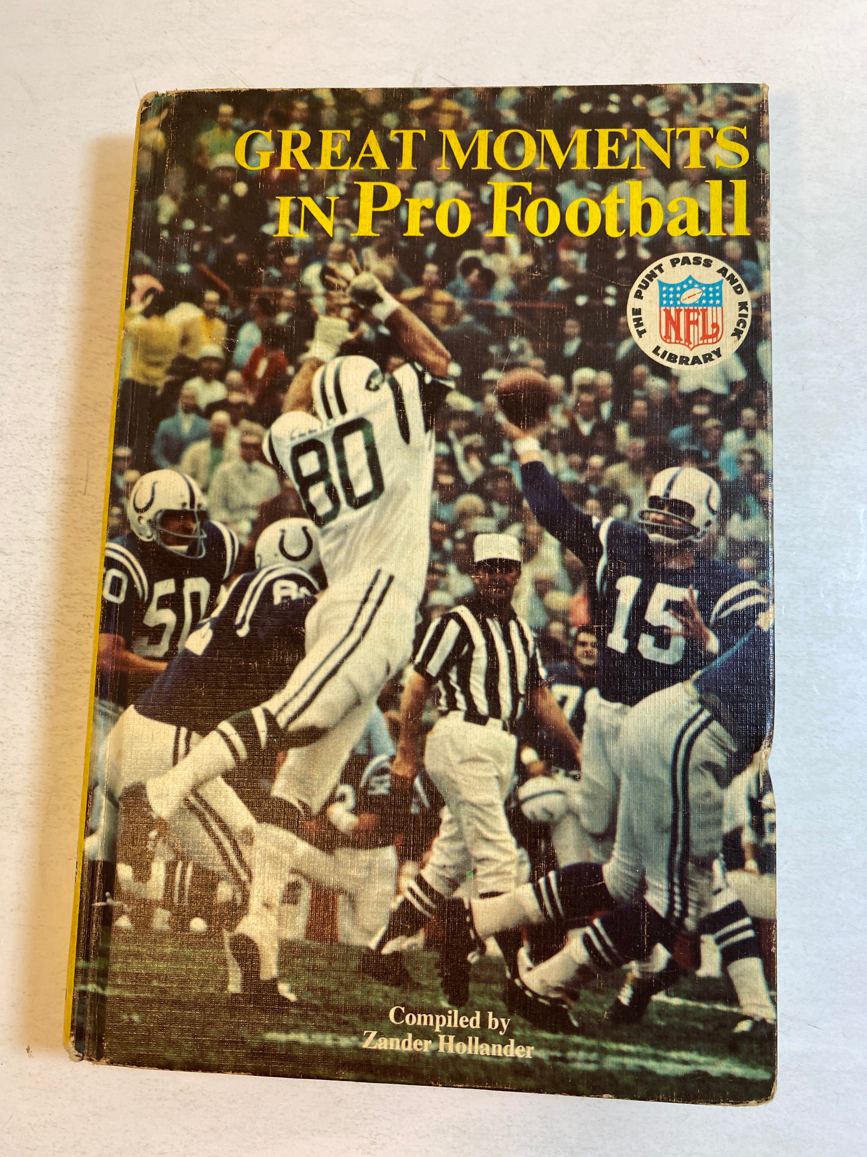 Lot of 2 Vintage NFL Books Linebackers / Great Moments HC 1969-1970