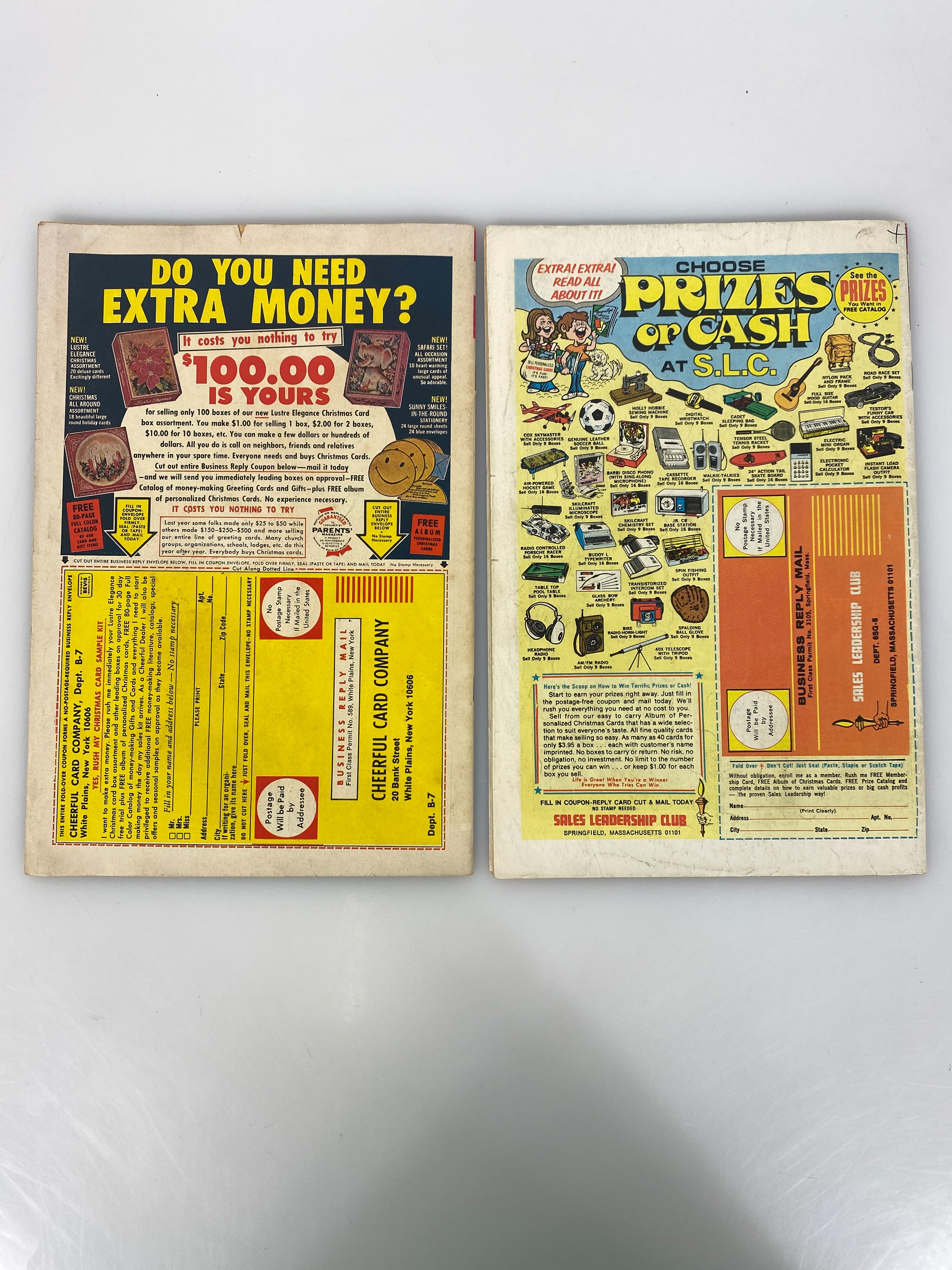 Lot of 2 Walt Disney Showcase Comics Tinkerbell 101 Dalmatians 1961-1976